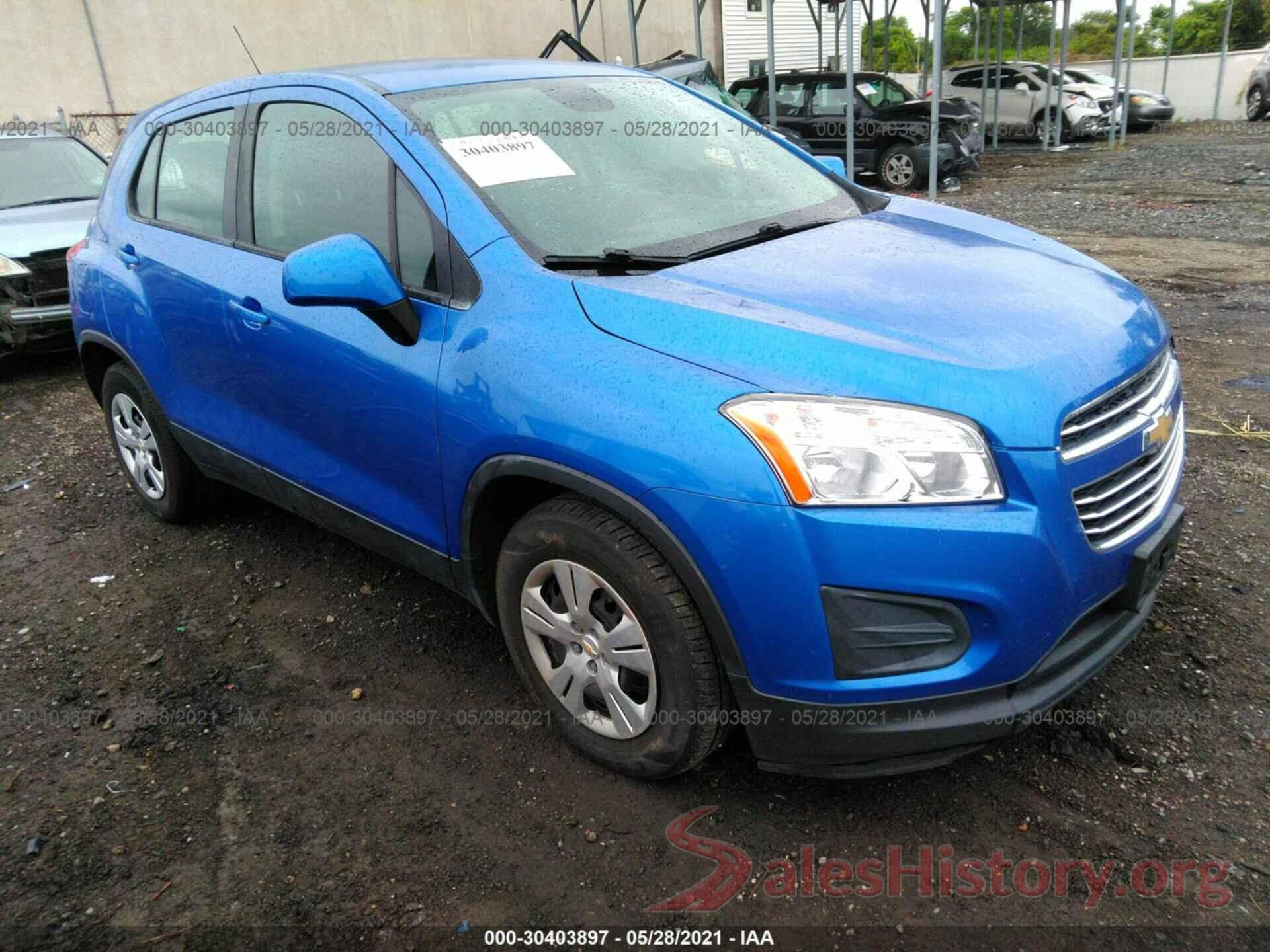 KL7CJKSB9GB701054 2016 CHEVROLET TRAX