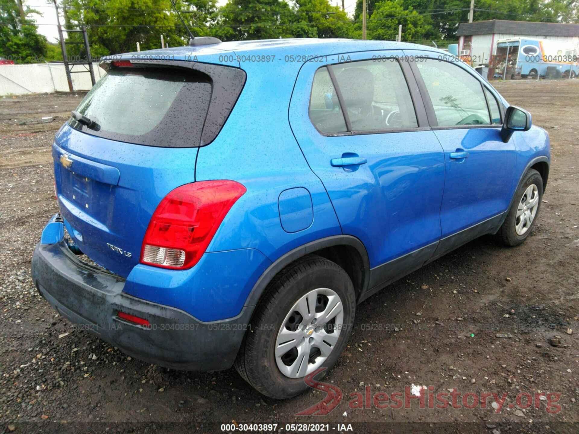 KL7CJKSB9GB701054 2016 CHEVROLET TRAX