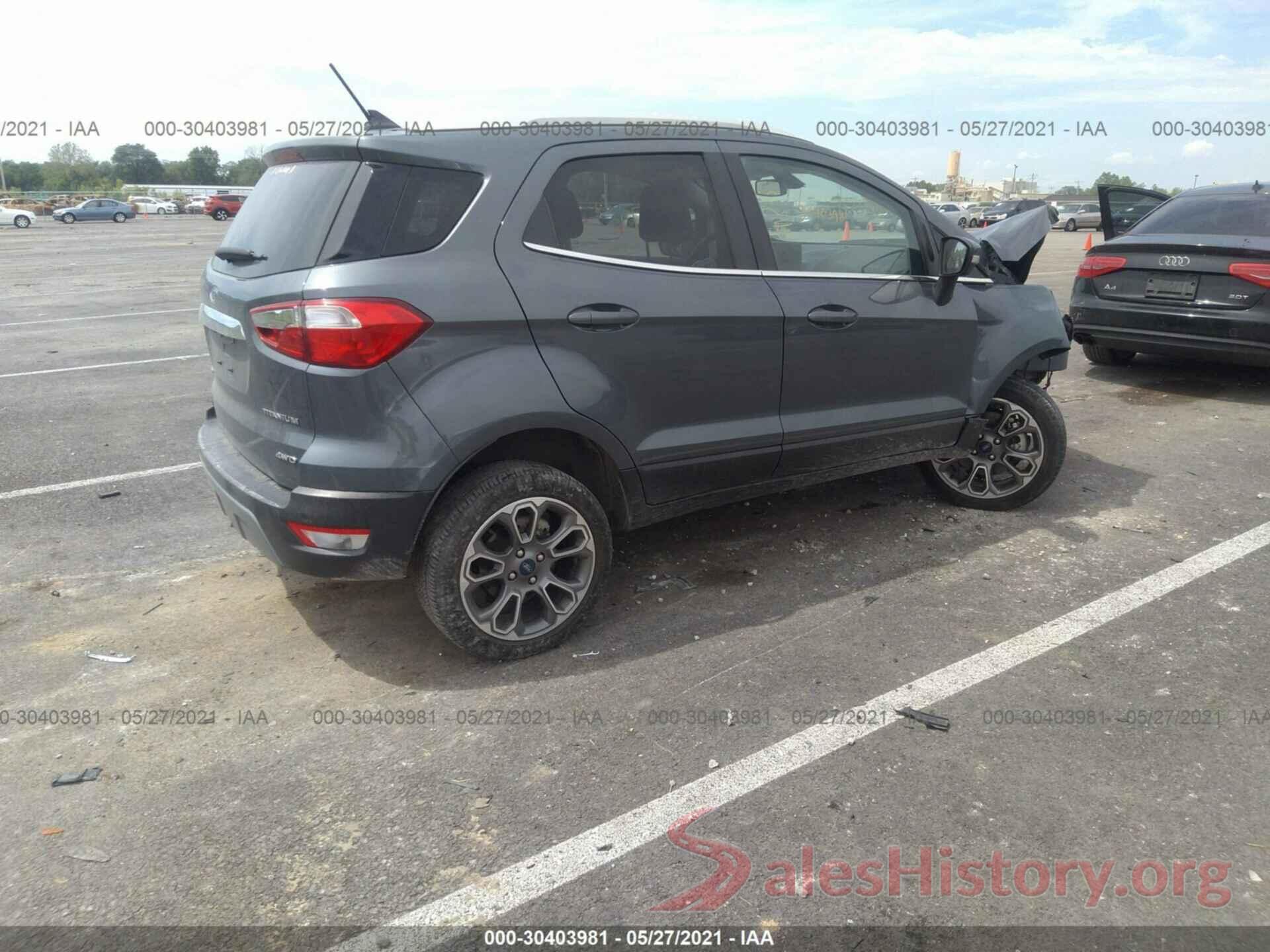 MAJ6S3KLXKC262967 2019 FORD ECOSPORT