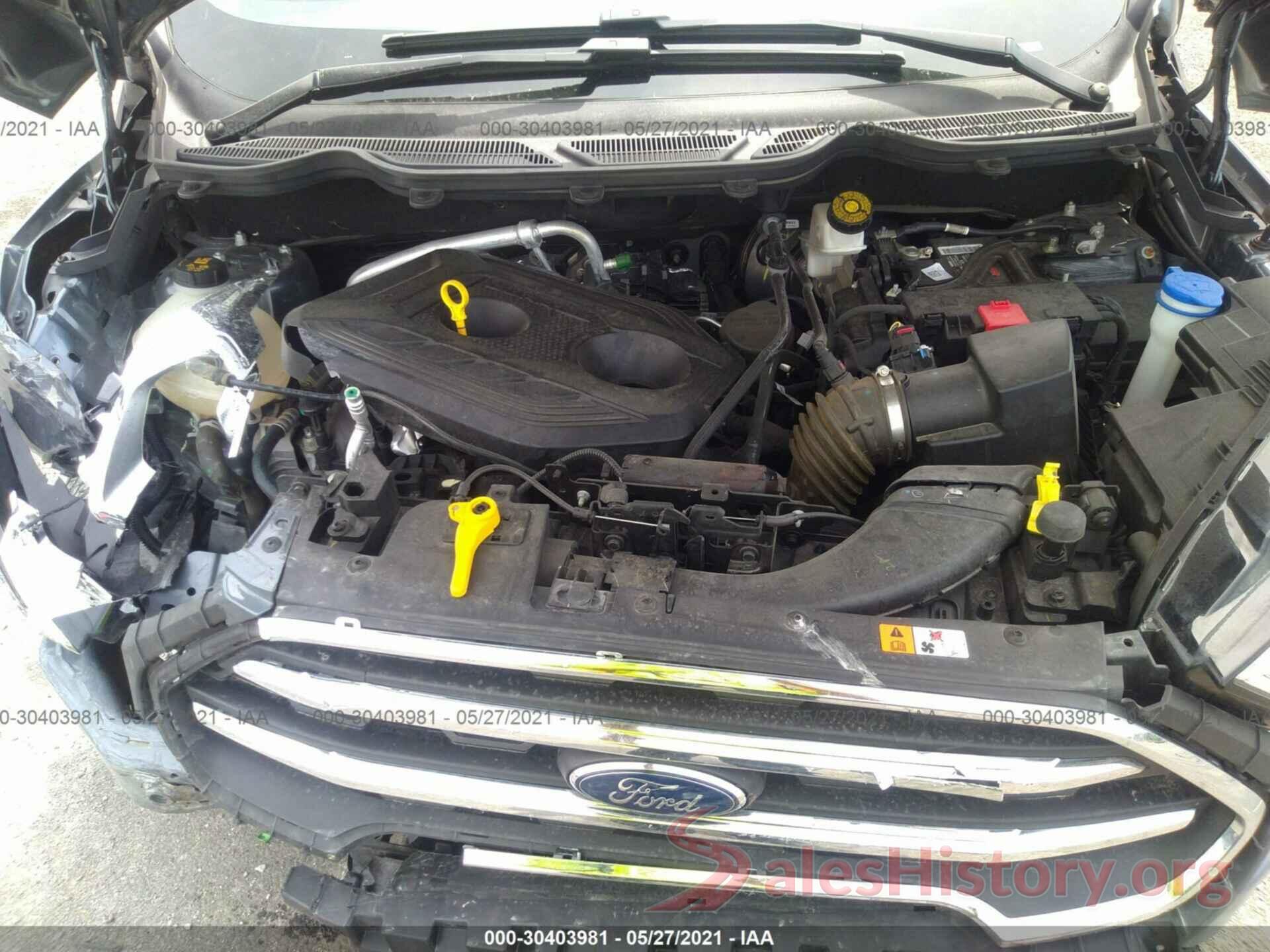 MAJ6S3KLXKC262967 2019 FORD ECOSPORT