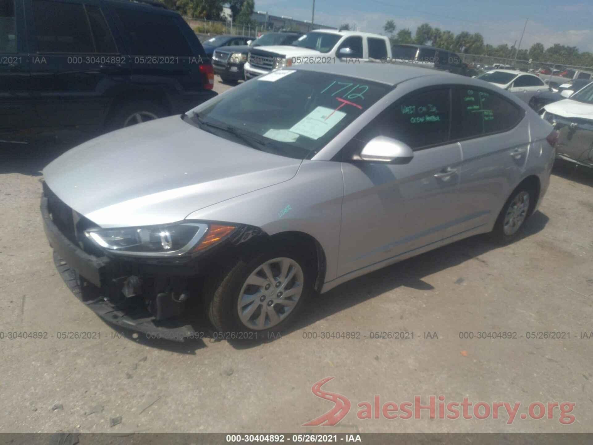 KMHD74LF7HU115800 2017 HYUNDAI ELANTRA