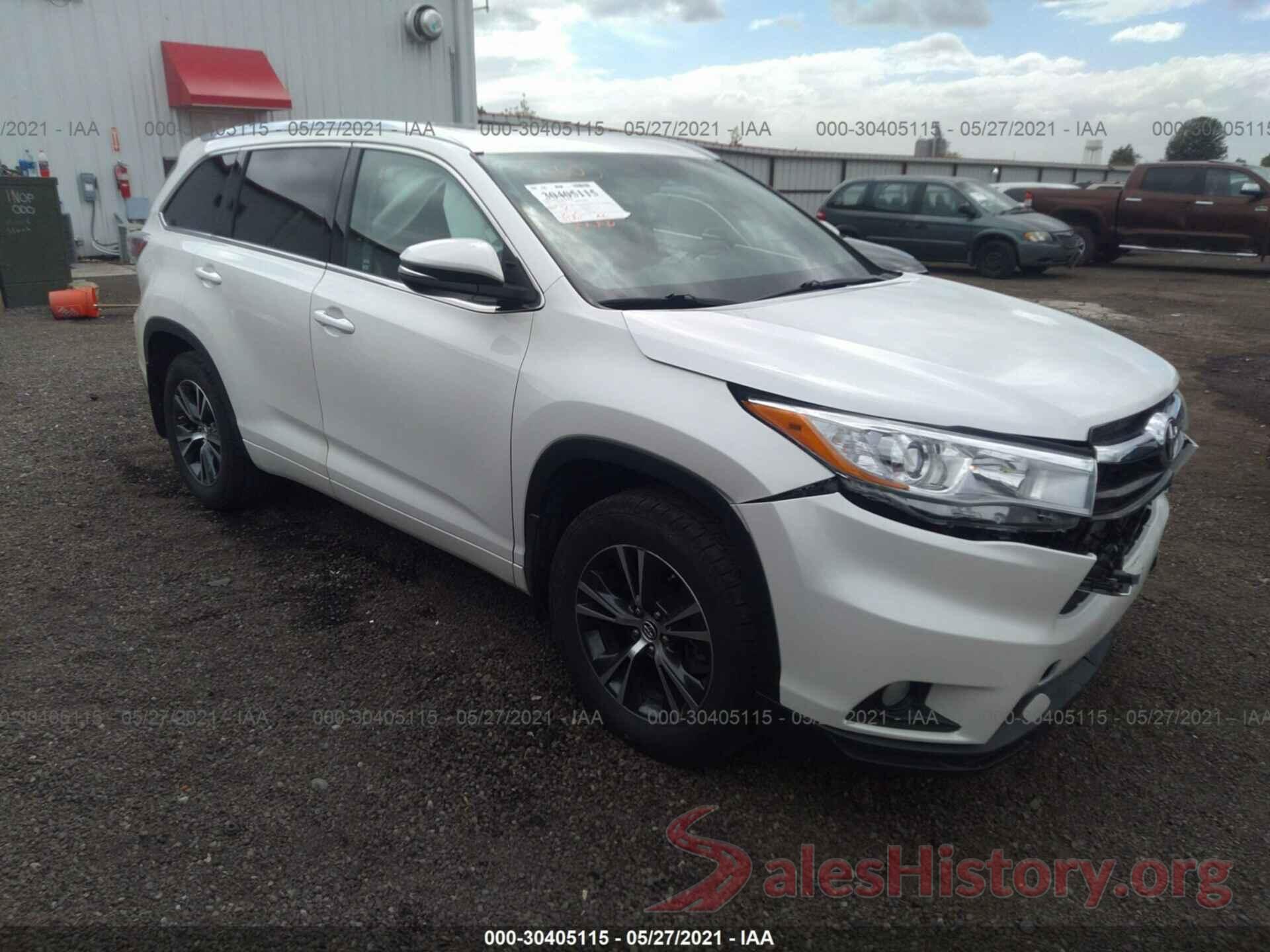 5TDJKRFH4GS258514 2016 TOYOTA HIGHLANDER