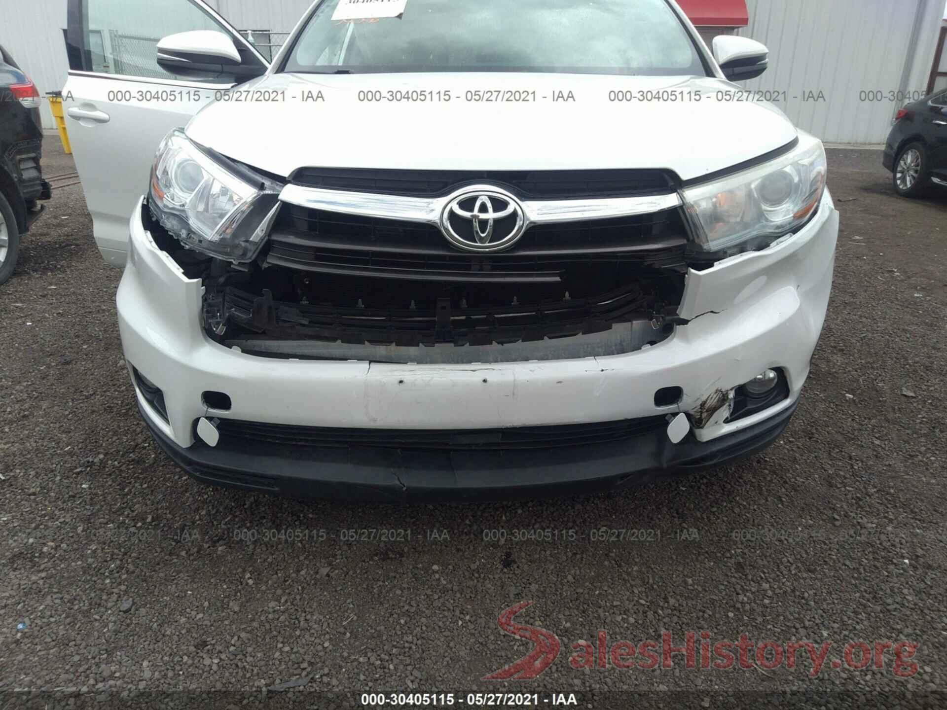 5TDJKRFH4GS258514 2016 TOYOTA HIGHLANDER