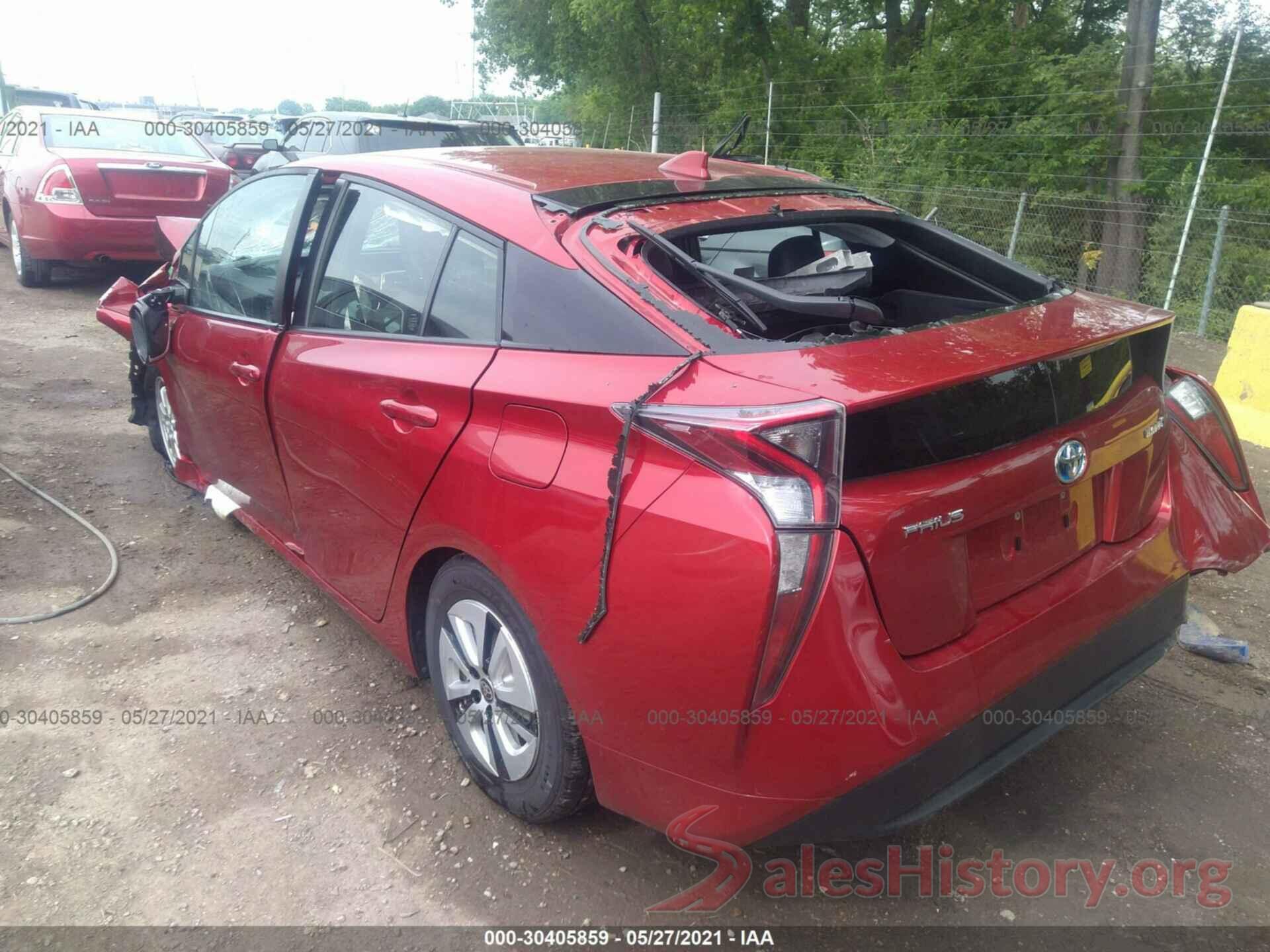 JTDKARFU9G3505953 2016 TOYOTA PRIUS