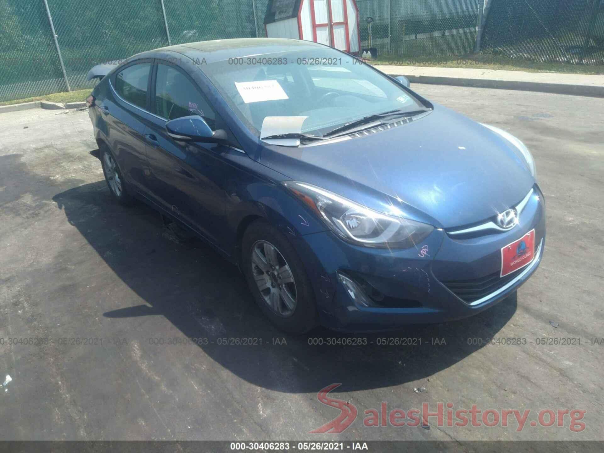 5NPDH4AEXGH798015 2016 HYUNDAI ELANTRA