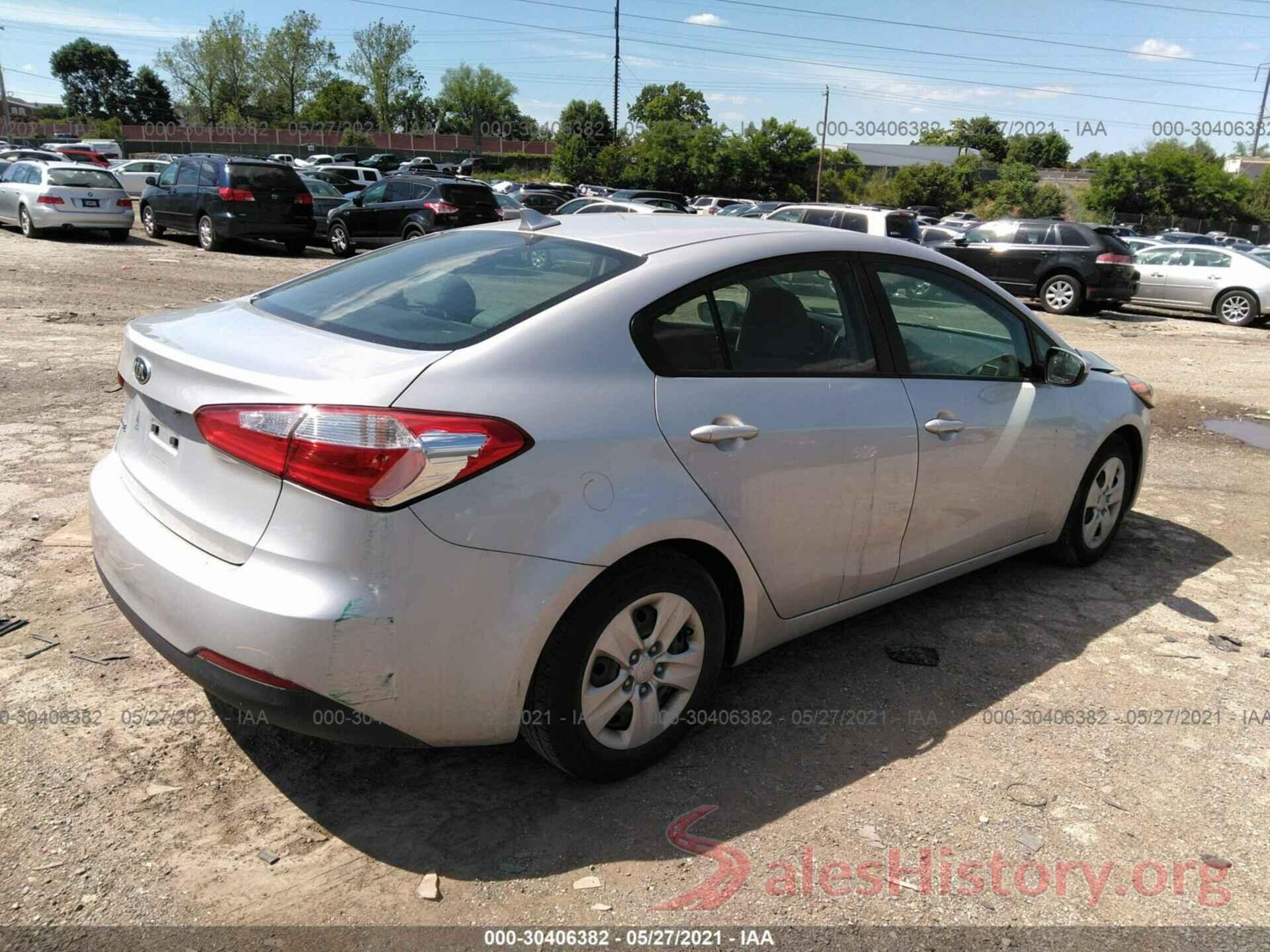 KNAFK4A68G5529737 2016 KIA FORTE