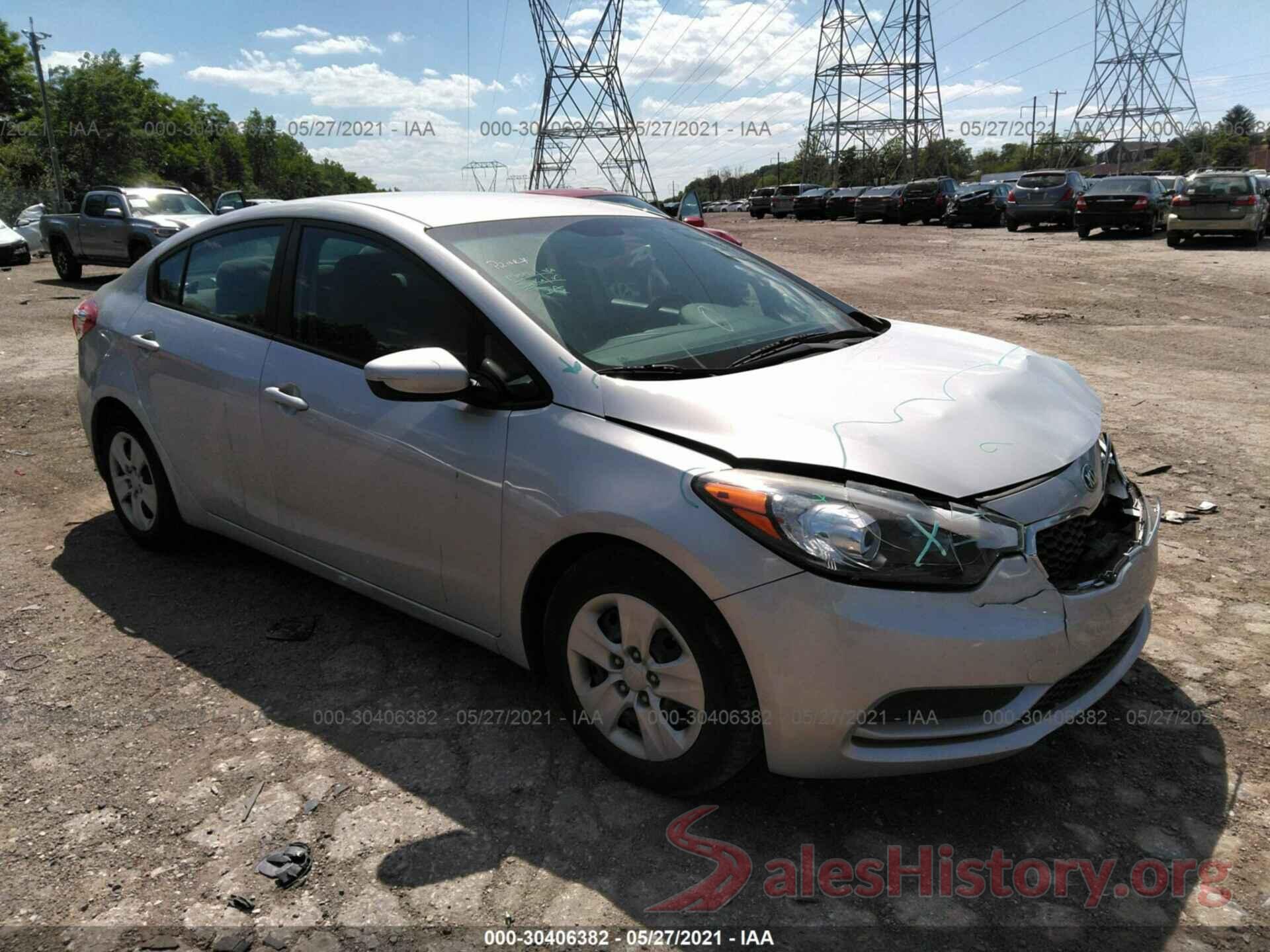 KNAFK4A68G5529737 2016 KIA FORTE