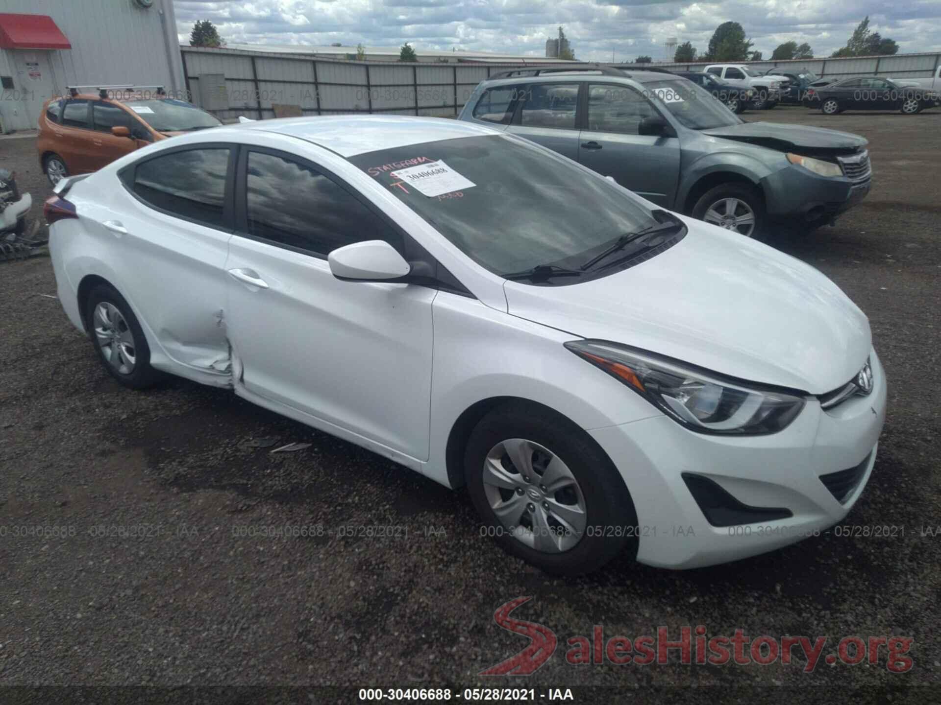 5NPDH4AE7GH752531 2016 HYUNDAI ELANTRA