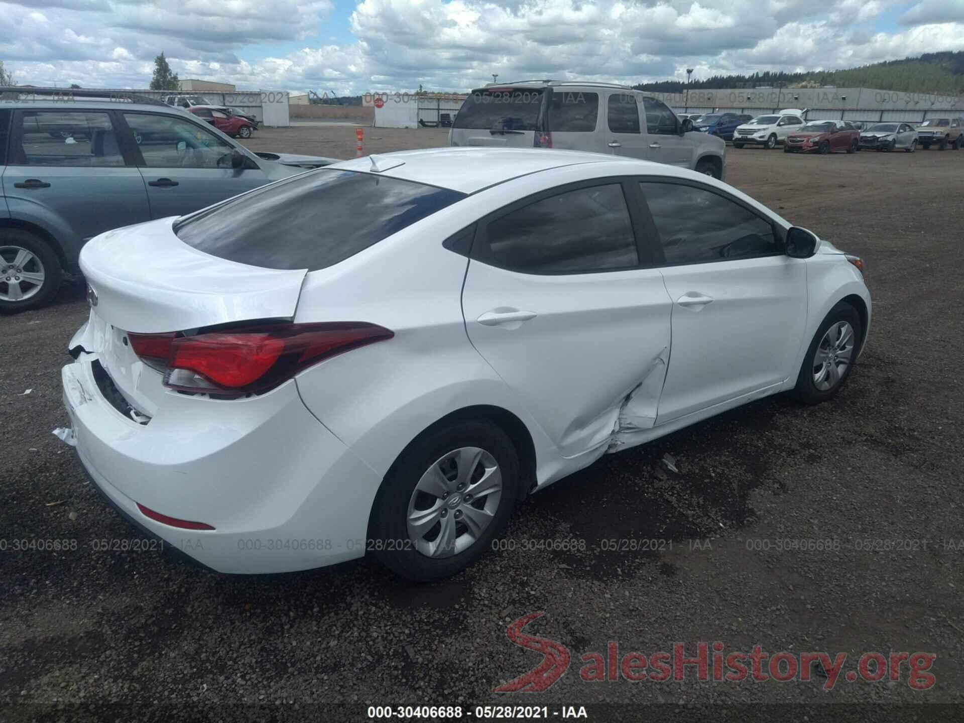 5NPDH4AE7GH752531 2016 HYUNDAI ELANTRA