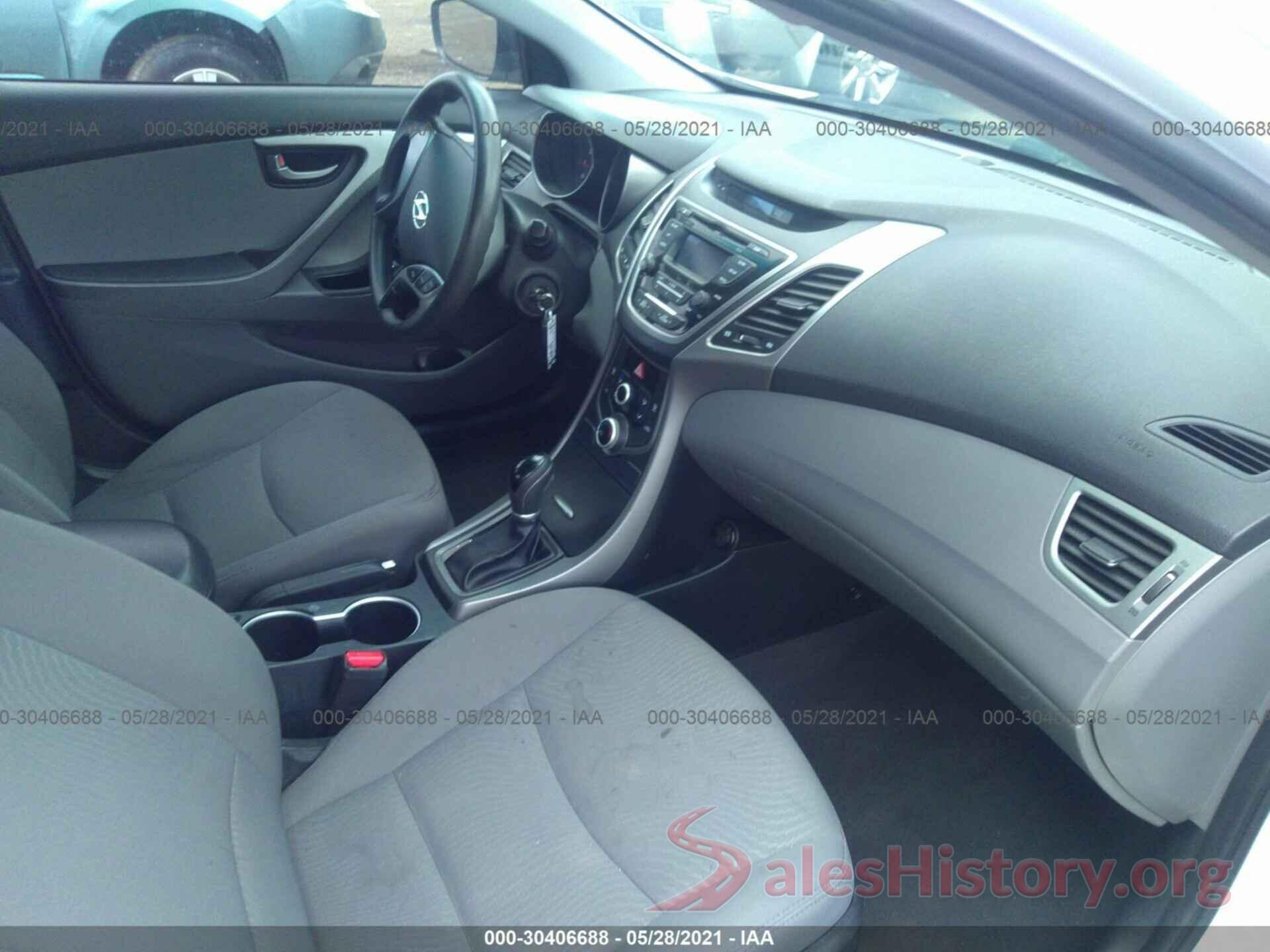 5NPDH4AE7GH752531 2016 HYUNDAI ELANTRA