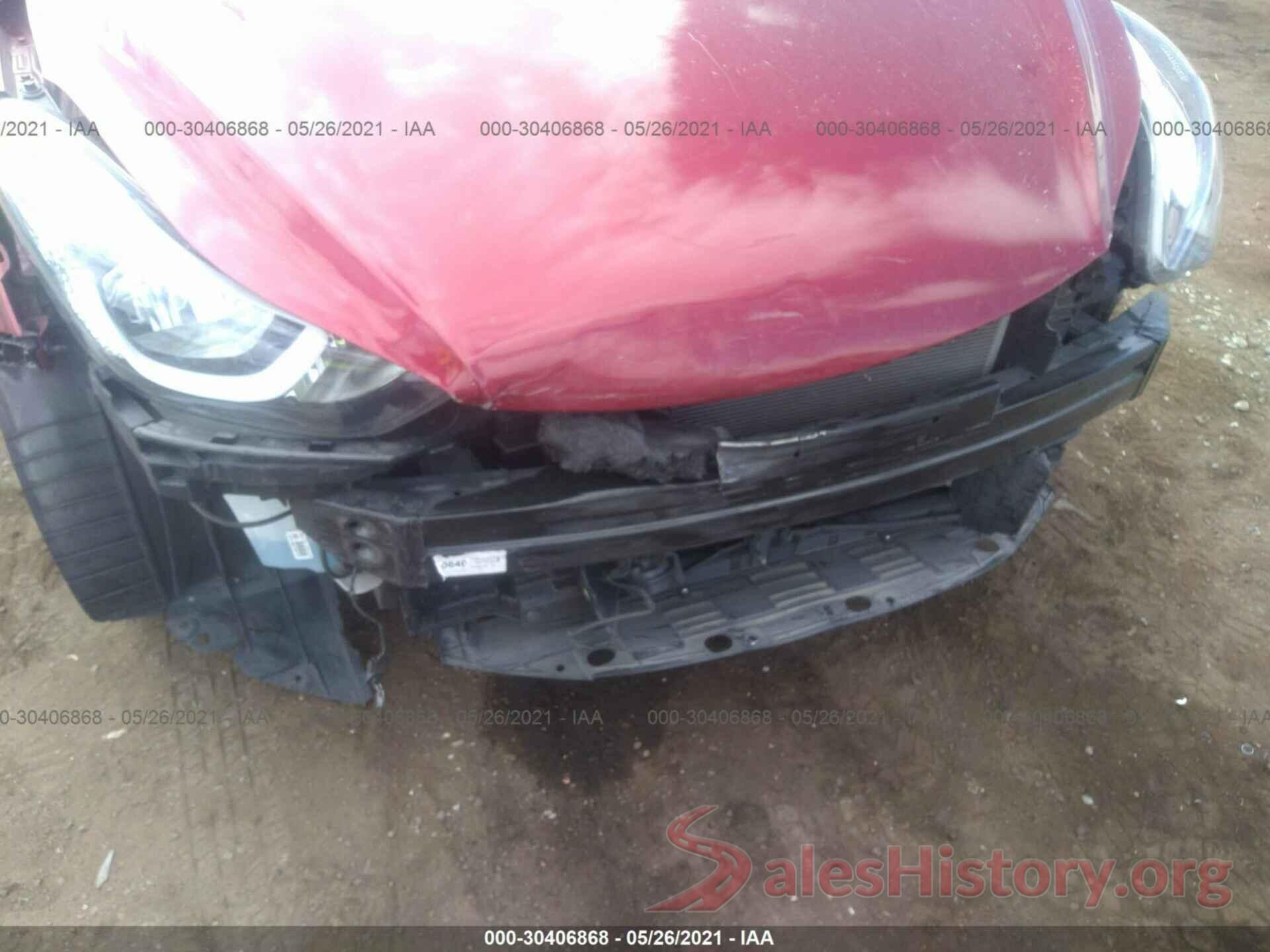 5NPDH4AE4GH763986 2016 HYUNDAI ELANTRA