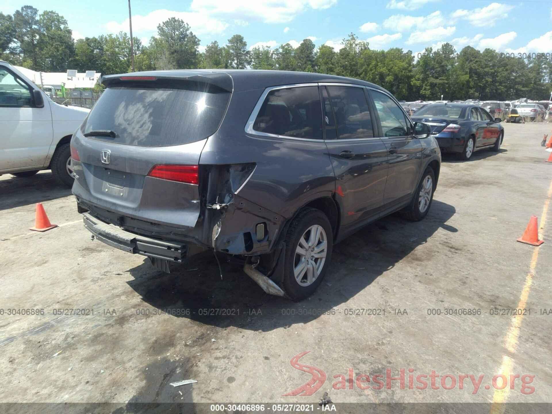 5FNYF5H10GB037203 2016 HONDA PILOT