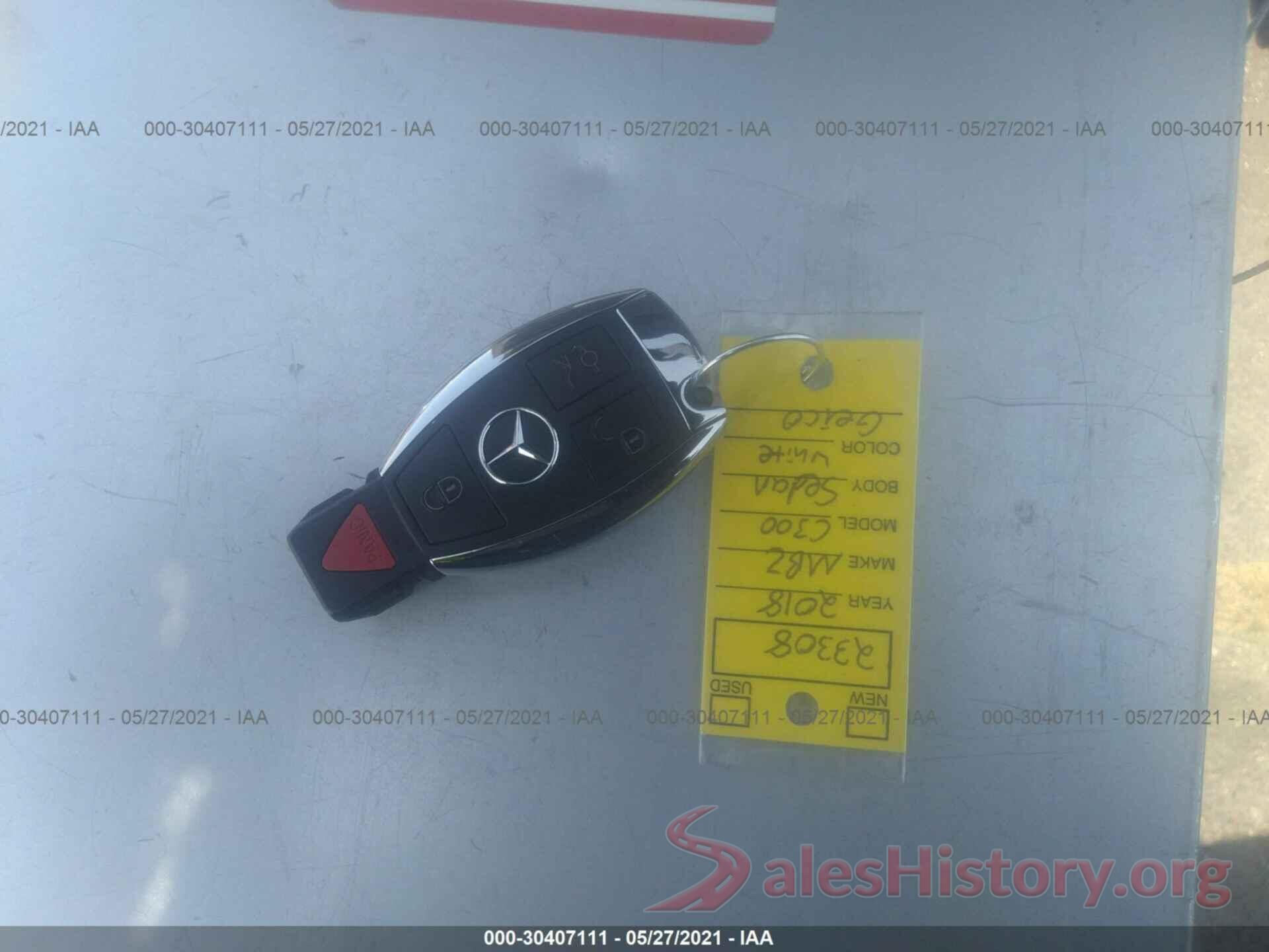 55SWF4JB5JU247645 2018 MERCEDES-BENZ C-CLASS