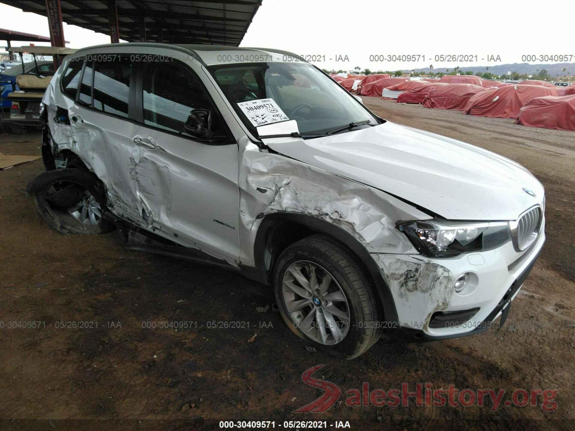 5UXWY3C53G0N87962 2016 BMW X3