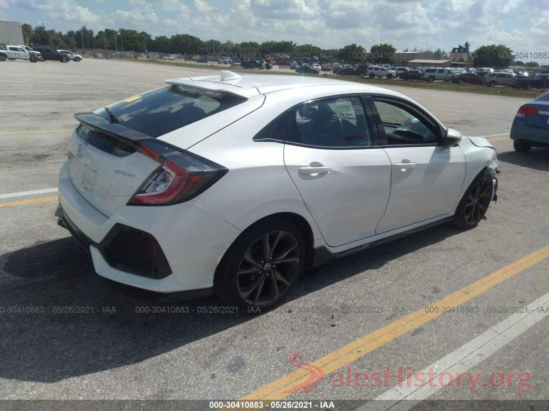 SHHFK7H48KU416157 2019 HONDA CIVIC HATCHBACK