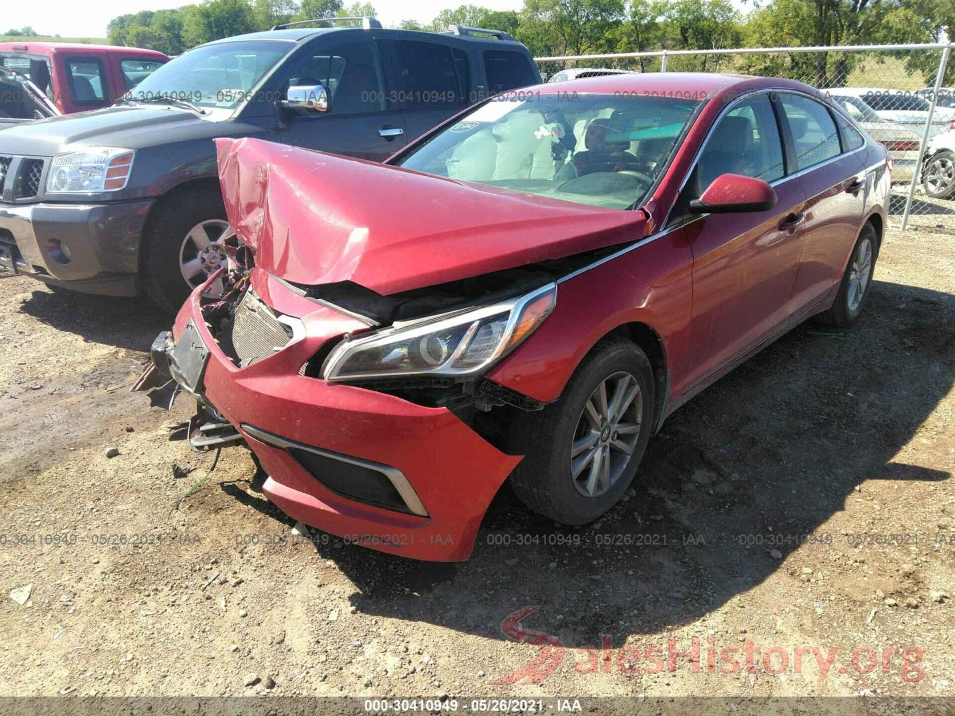 5NPE24AF3GH291827 2016 HYUNDAI SONATA