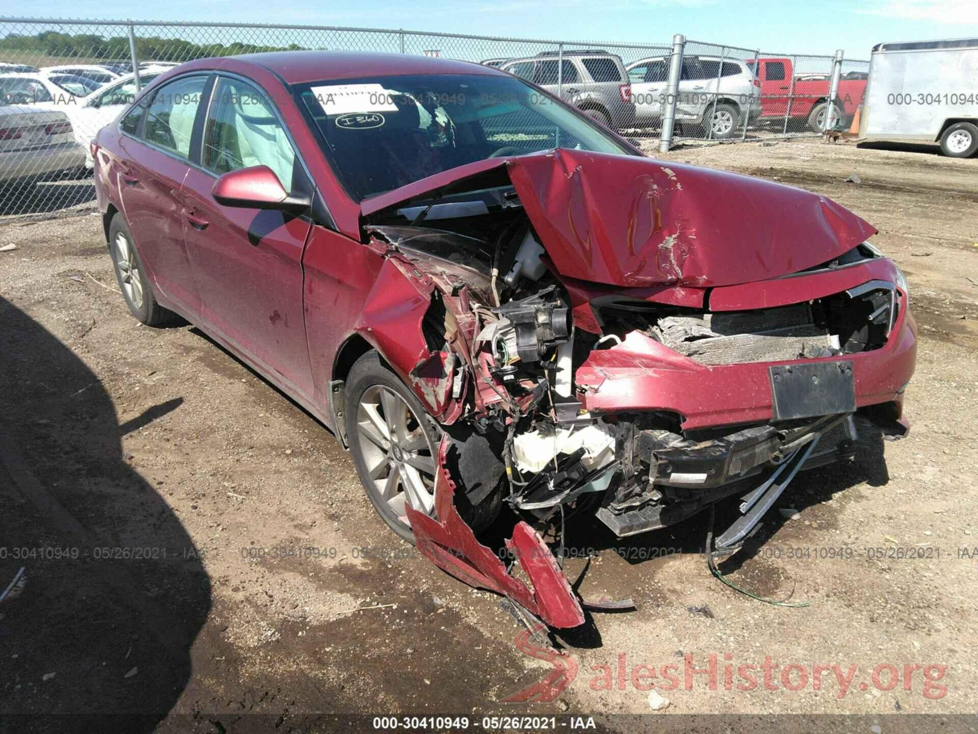 5NPE24AF3GH291827 2016 HYUNDAI SONATA