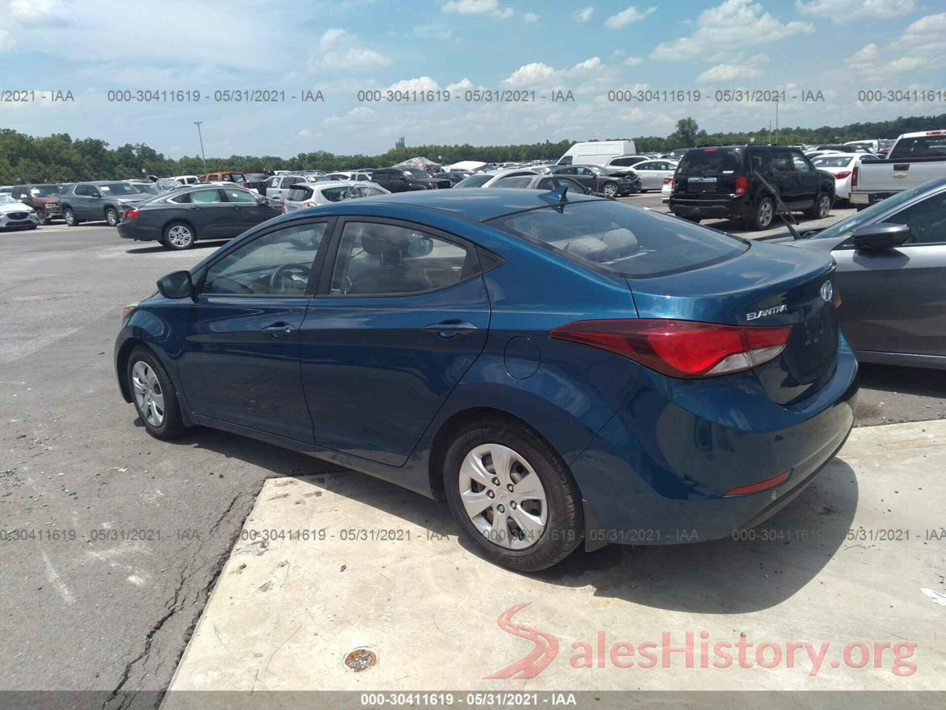 KMHDH4AEXGU511922 2016 HYUNDAI ELANTRA