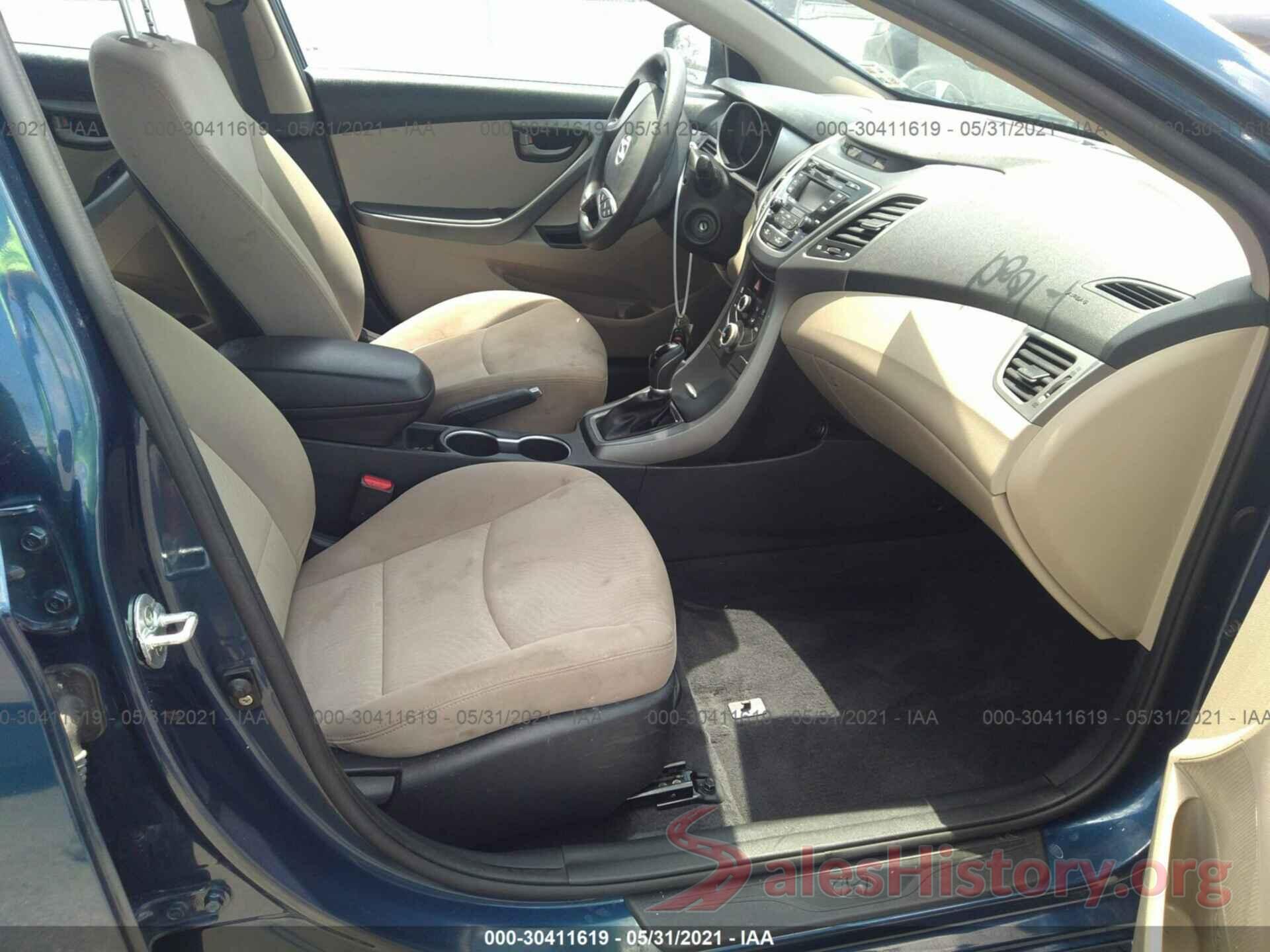 KMHDH4AEXGU511922 2016 HYUNDAI ELANTRA