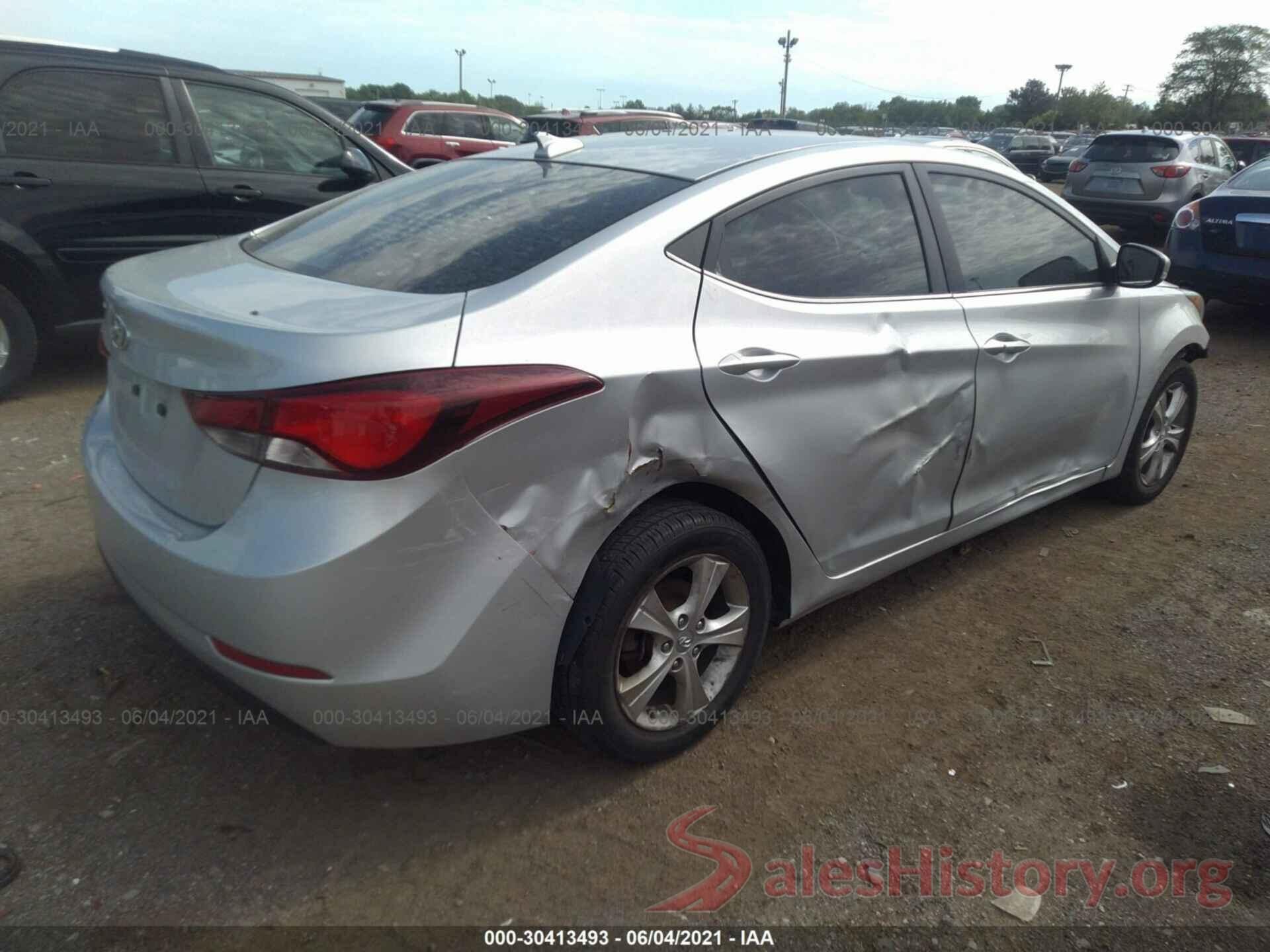 5NPDH4AE5GH790520 2016 HYUNDAI ELANTRA