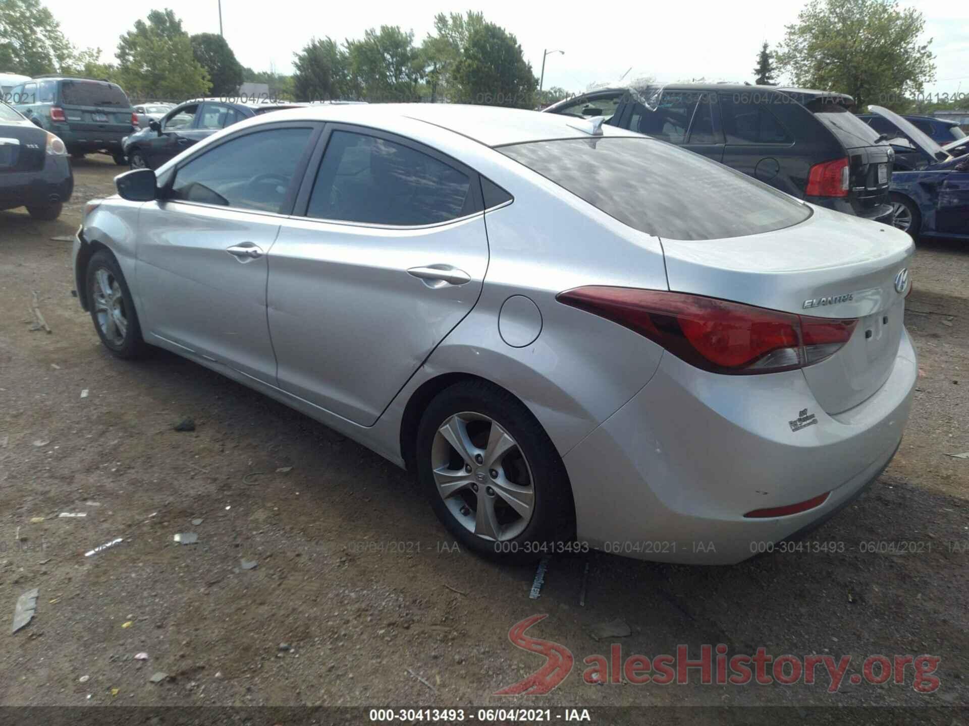 5NPDH4AE5GH790520 2016 HYUNDAI ELANTRA