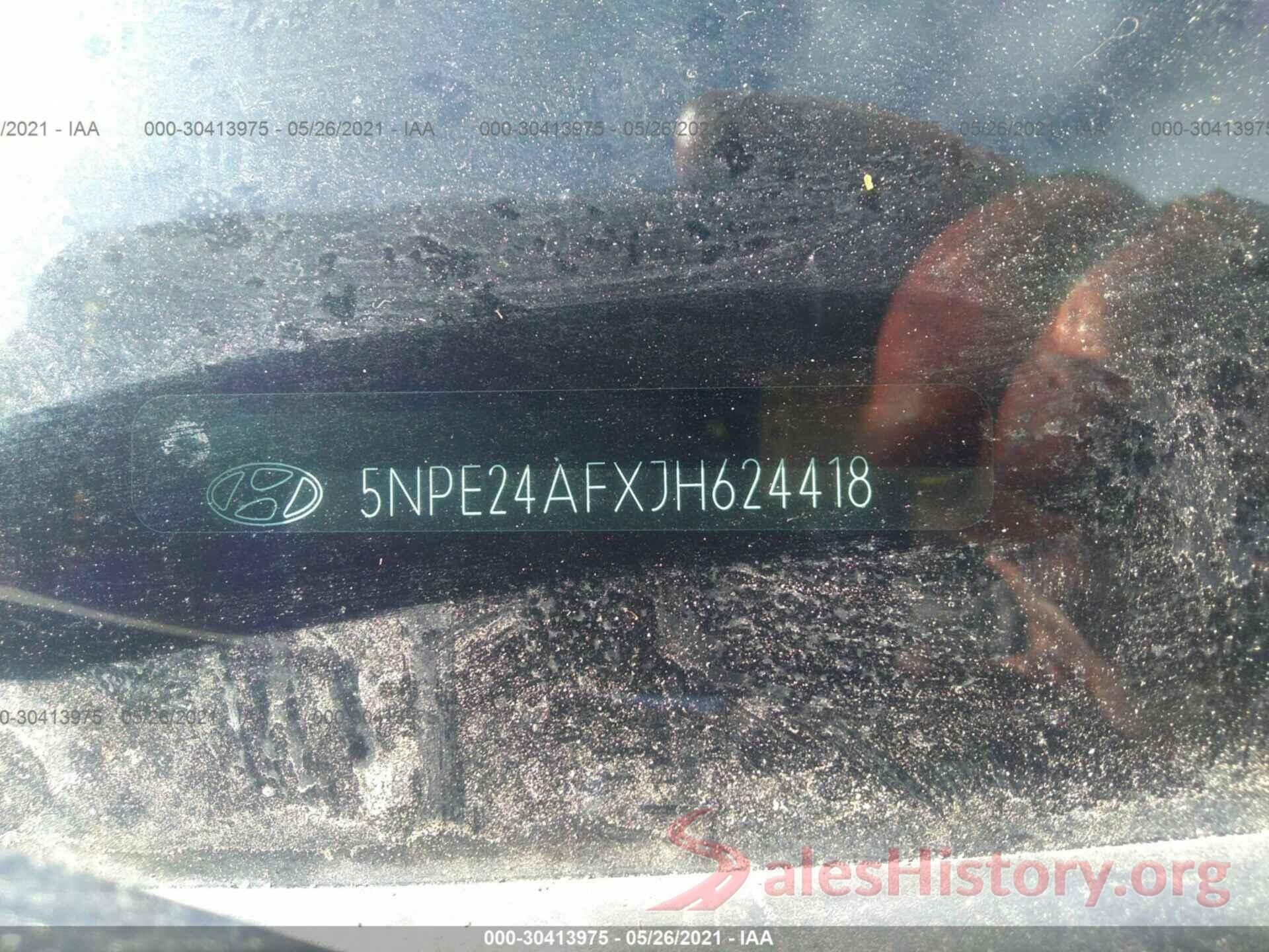 5NPE24AFXJH624418 2018 HYUNDAI SONATA