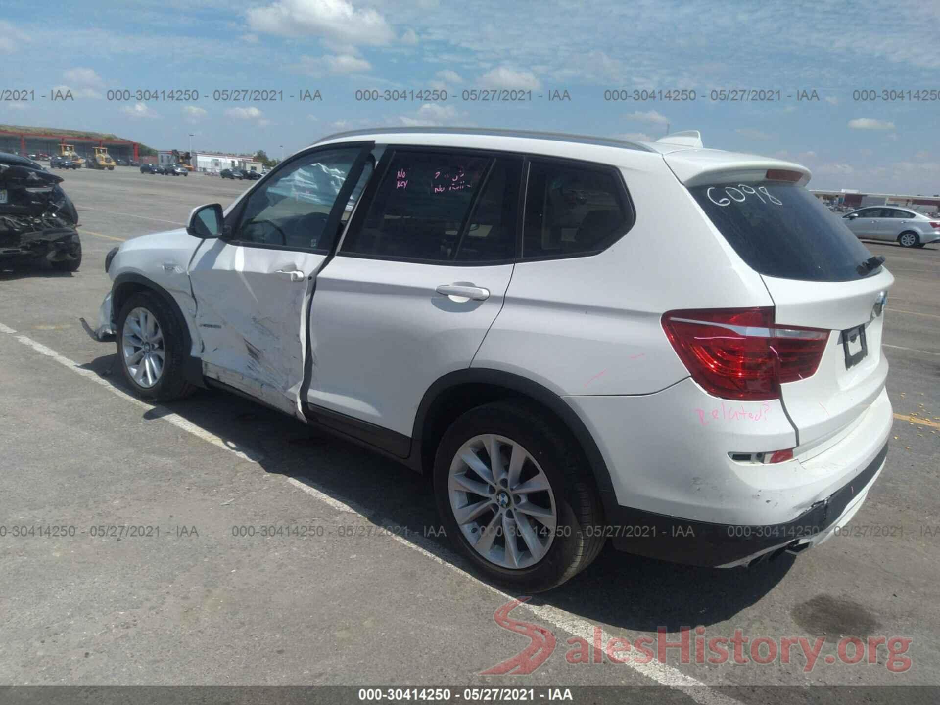 5UXWX9C51G0D86098 2016 BMW X3