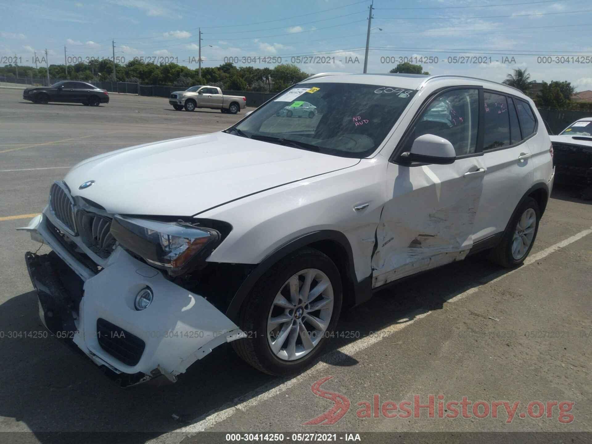 5UXWX9C51G0D86098 2016 BMW X3