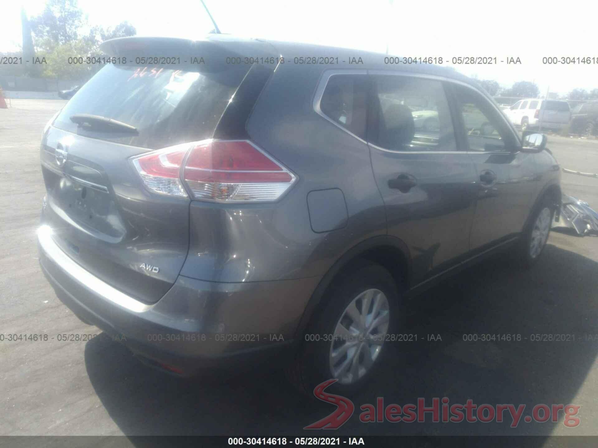 KNMAT2MV4GP720433 2016 NISSAN ROGUE