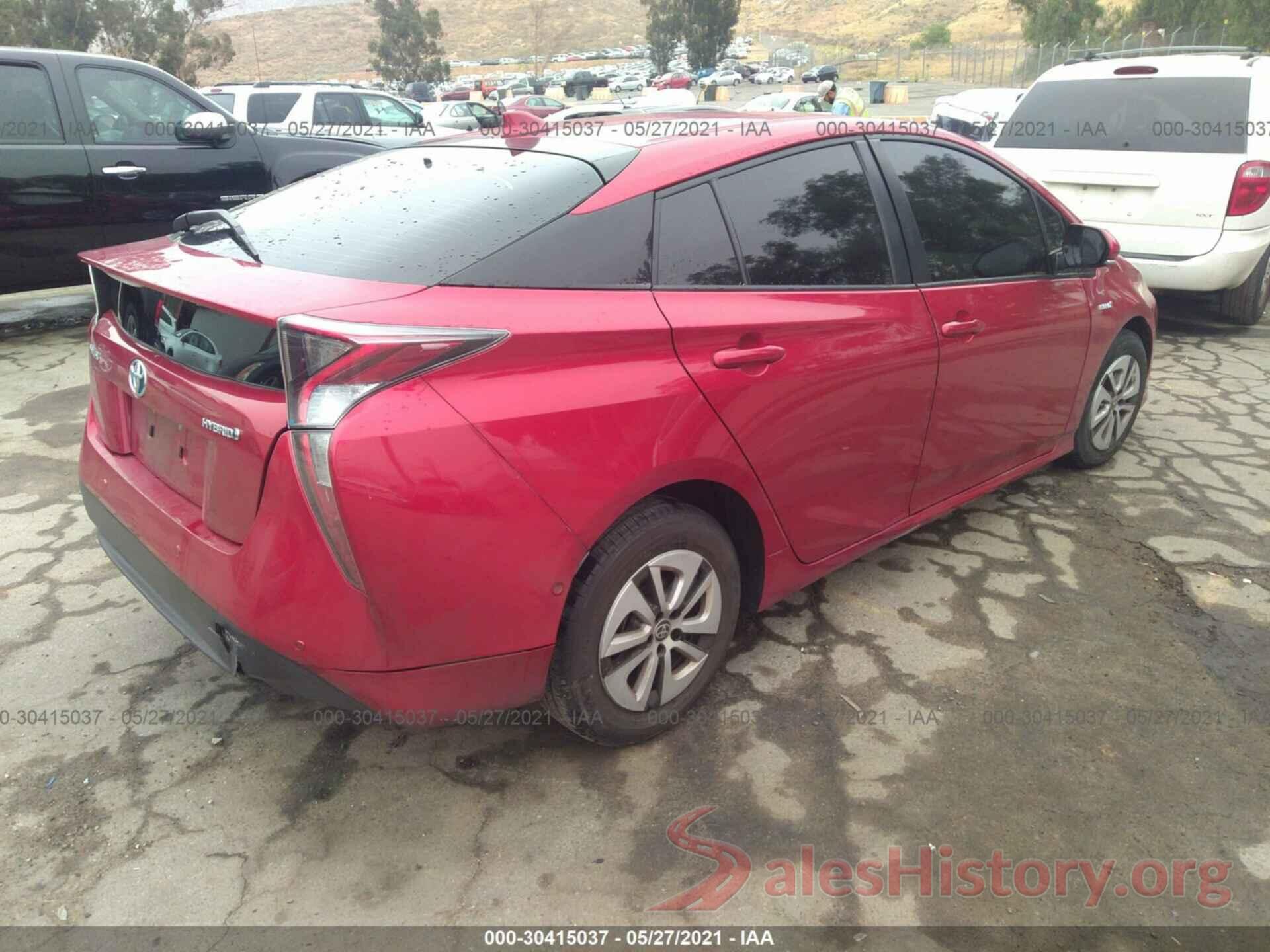 JTDKBRFU5H3566540 2017 TOYOTA PRIUS