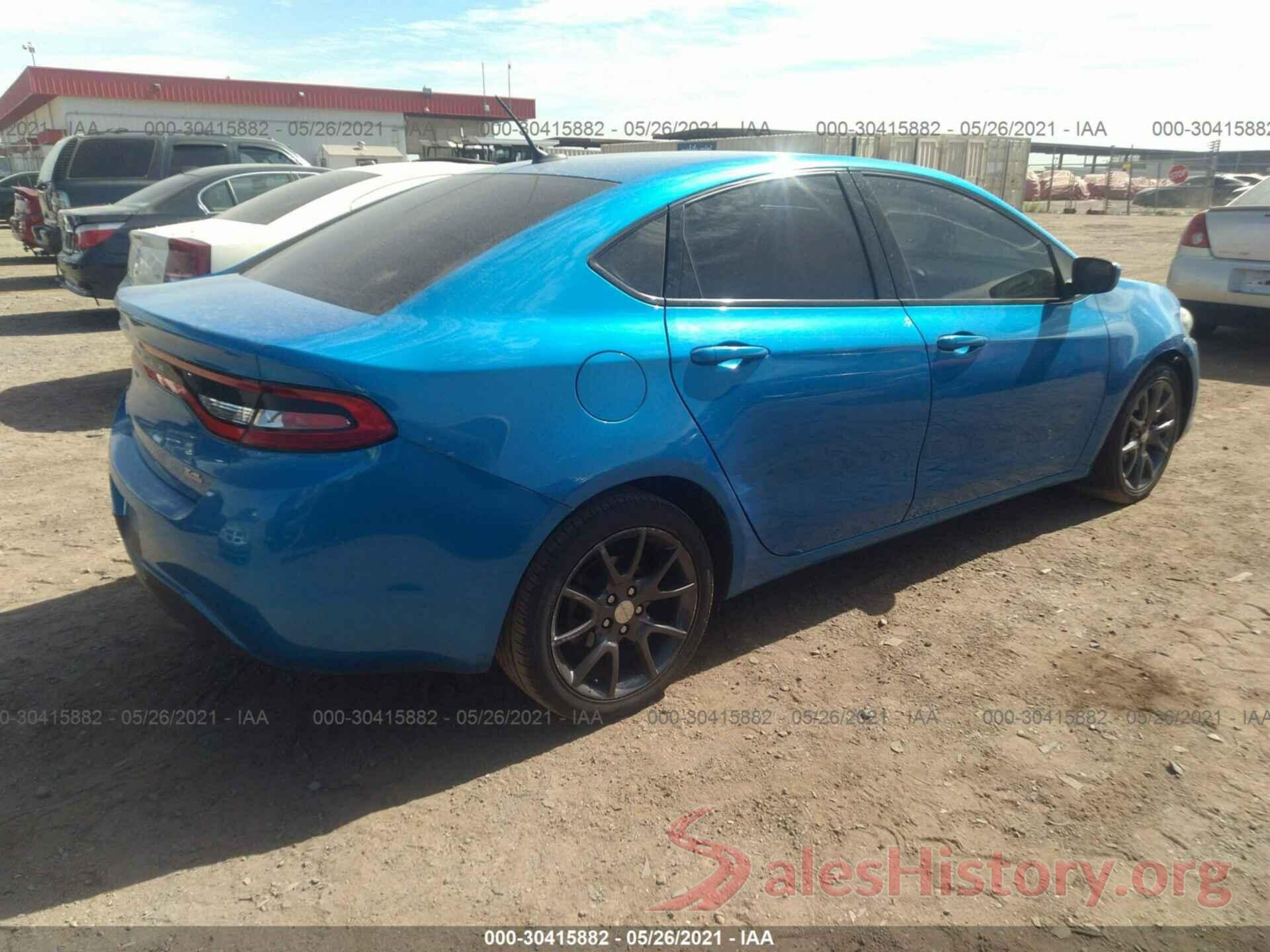 1C3CDFAA4GD516221 2016 DODGE DART