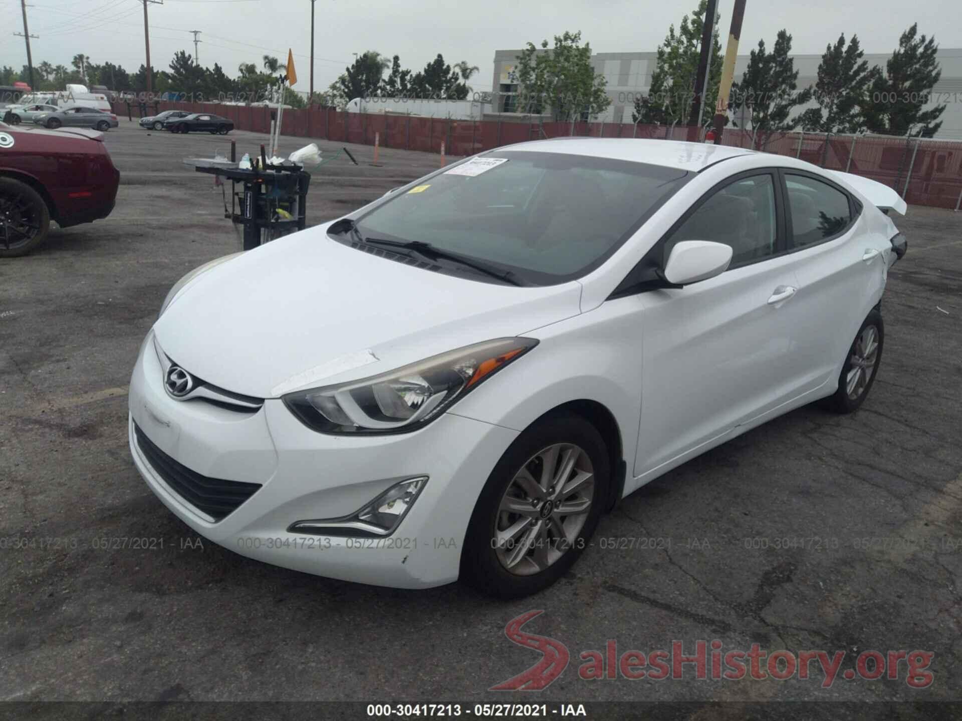 5NPDH4AE9GH666931 2016 HYUNDAI ELANTRA