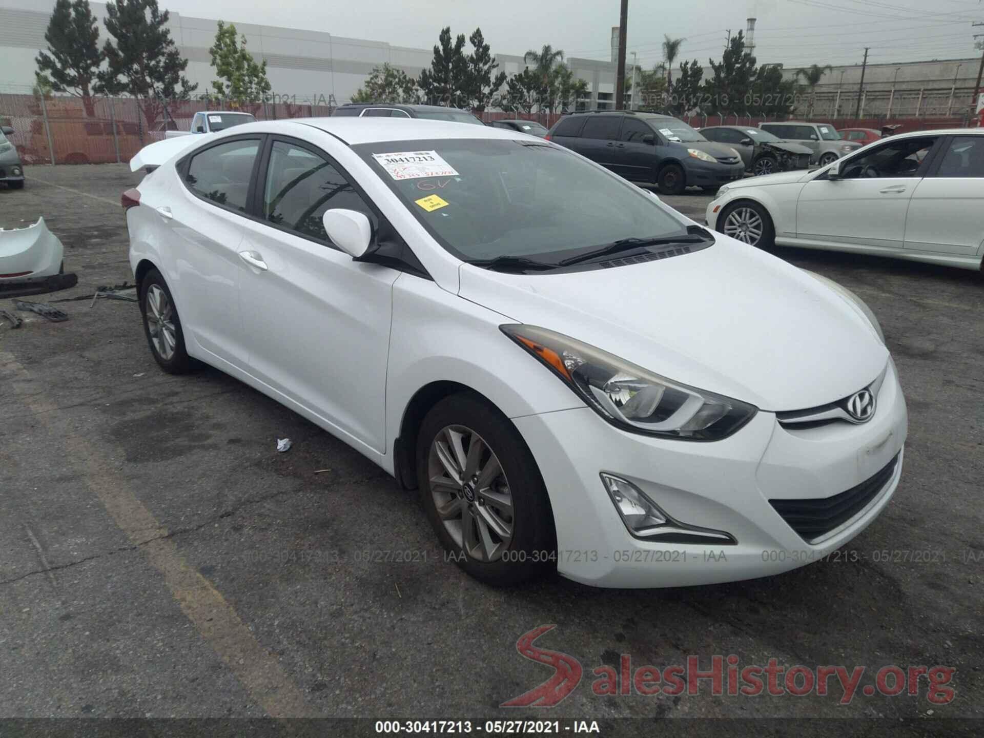 5NPDH4AE9GH666931 2016 HYUNDAI ELANTRA