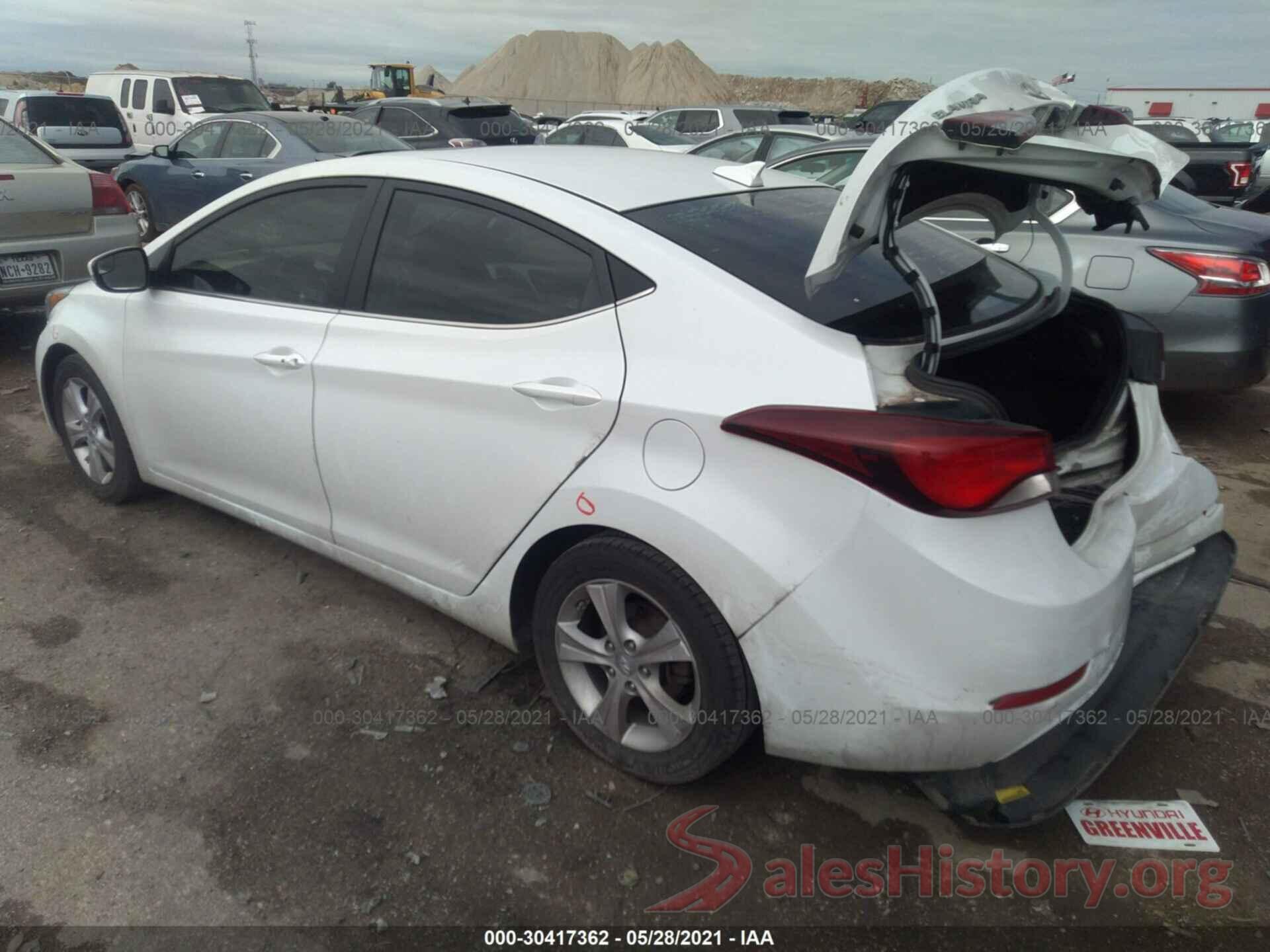 5NPDH4AE5GH692796 2016 HYUNDAI ELANTRA