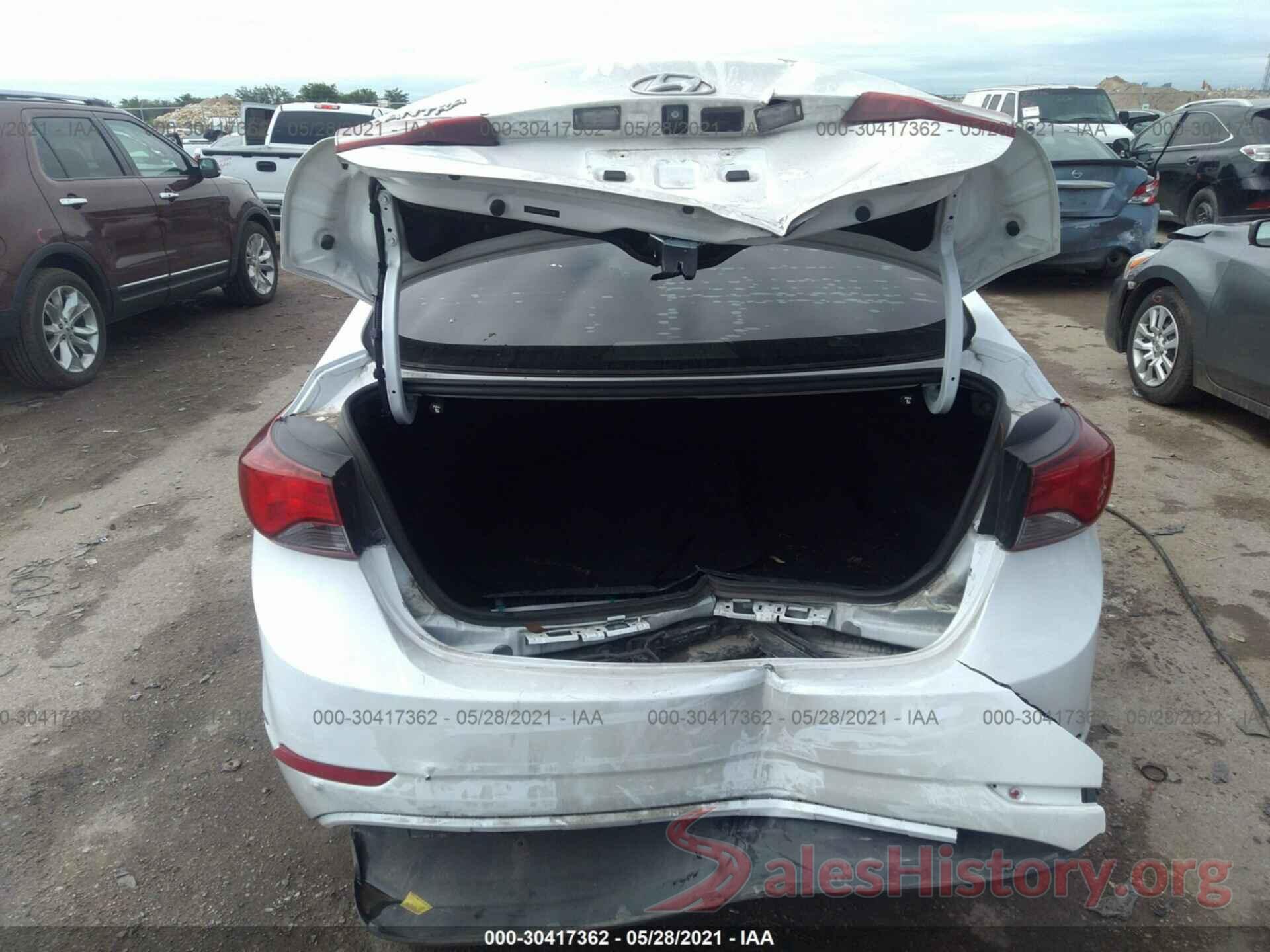 5NPDH4AE5GH692796 2016 HYUNDAI ELANTRA