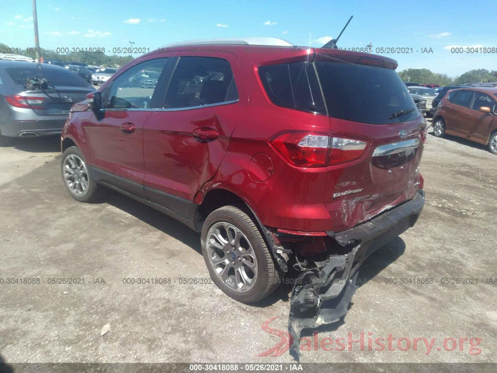 MAJ6S3KL9KC300401 2019 FORD ECOSPORT