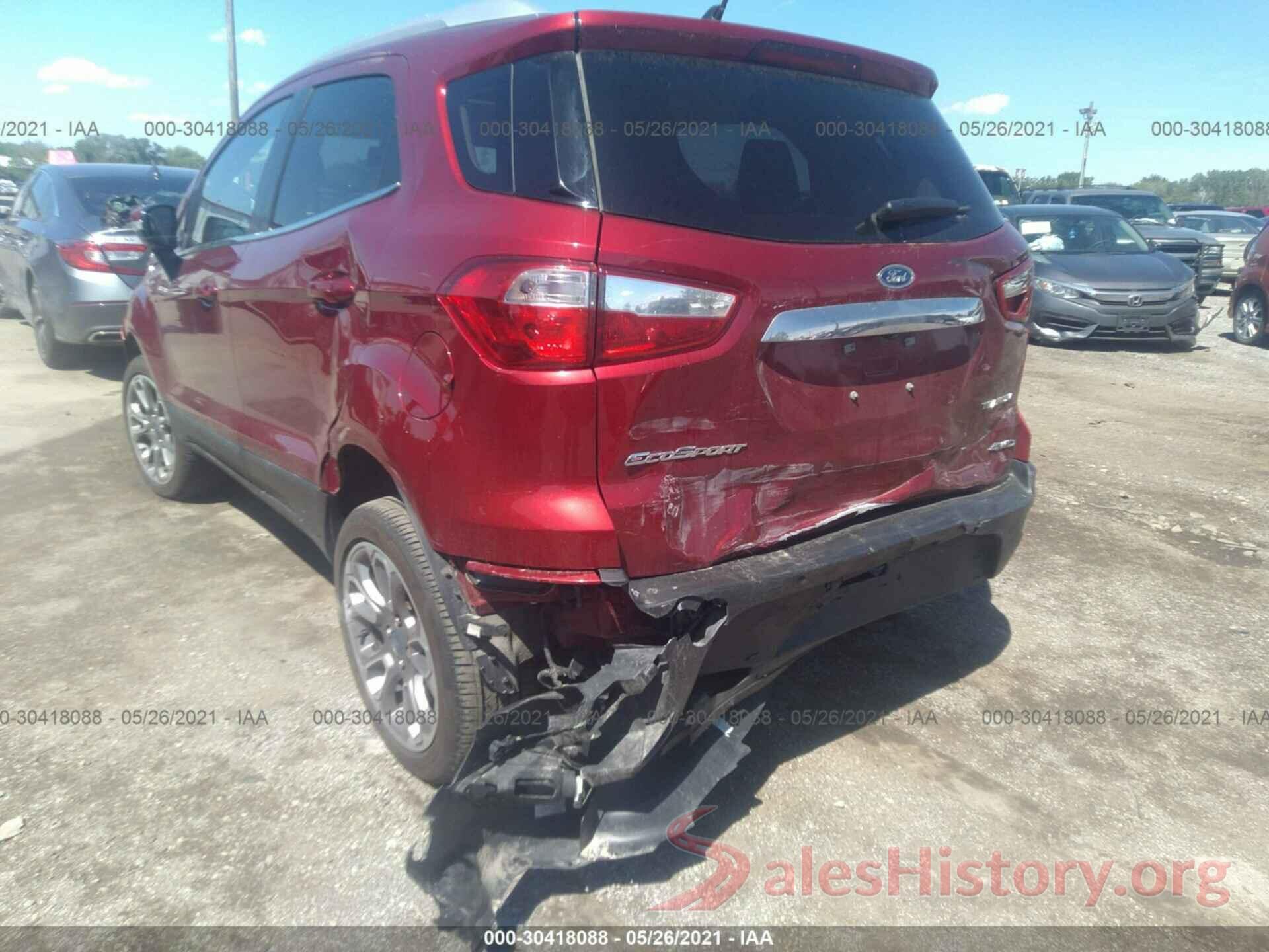 MAJ6S3KL9KC300401 2019 FORD ECOSPORT