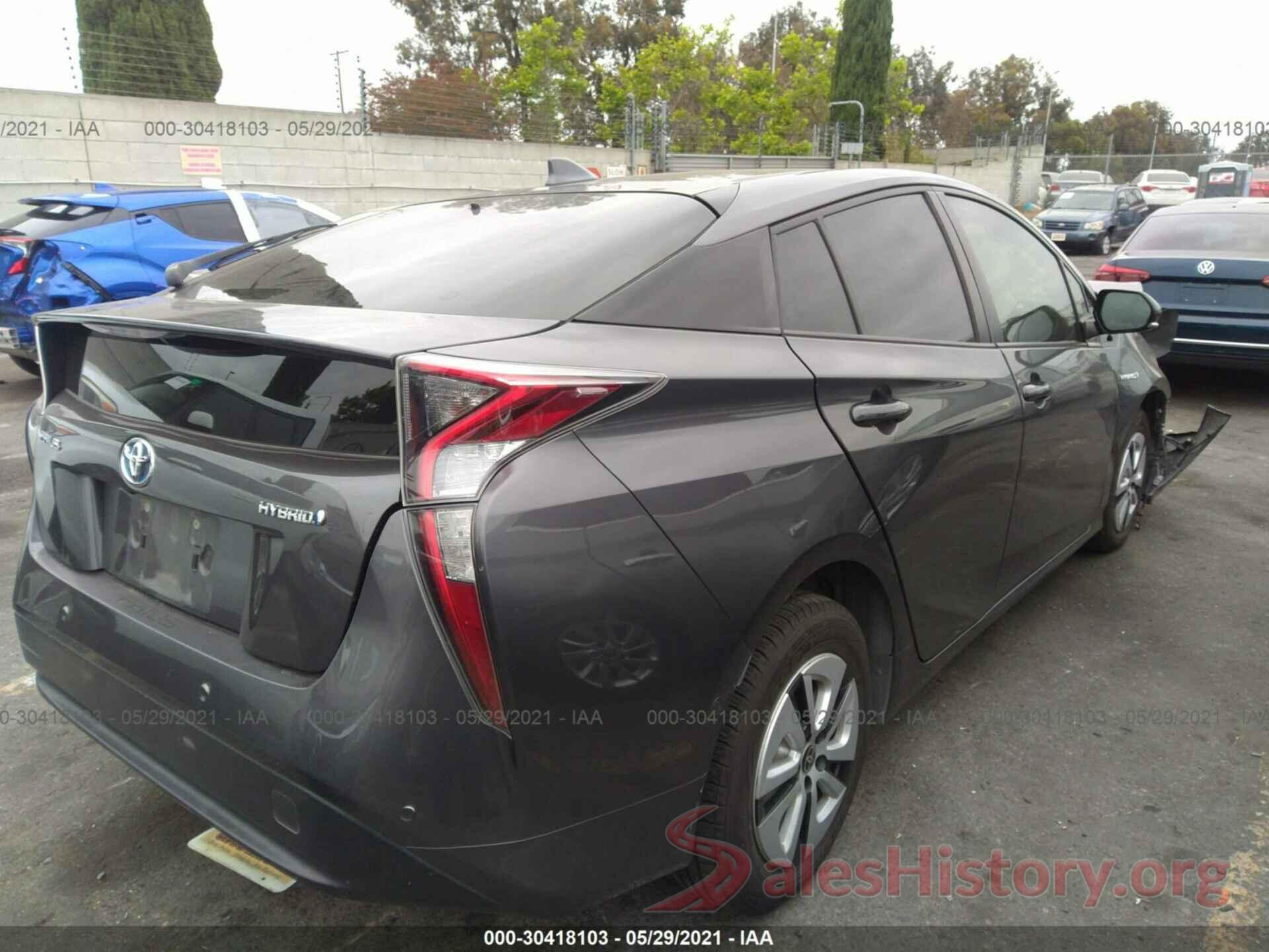 JTDKBRFU7J3063923 2018 TOYOTA PRIUS