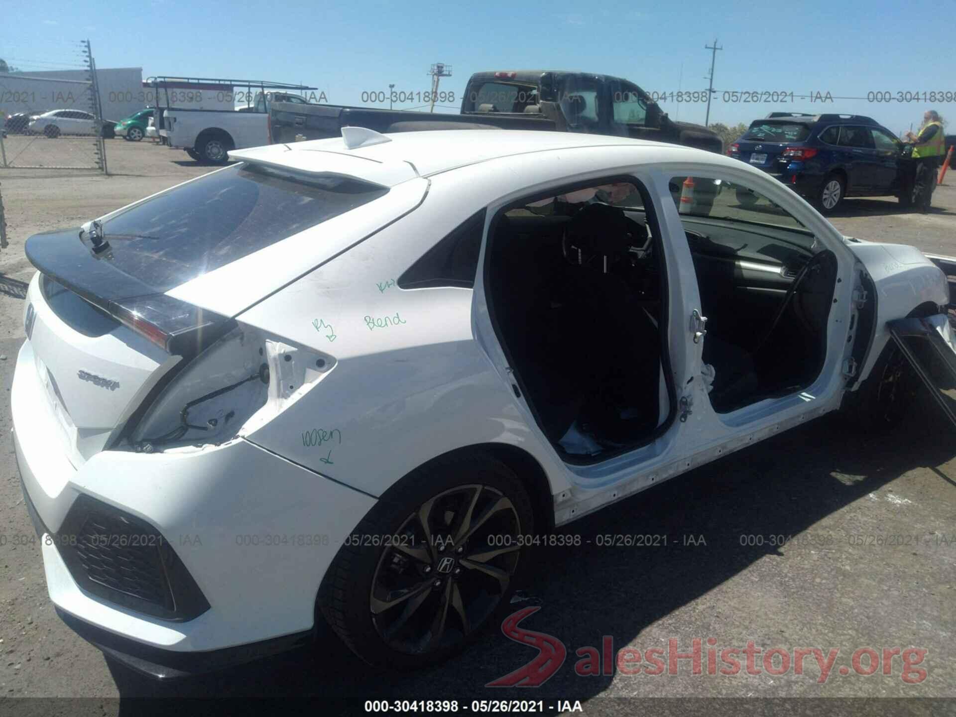 SHHFK7H4XKU414202 2019 HONDA CIVIC HATCHBACK