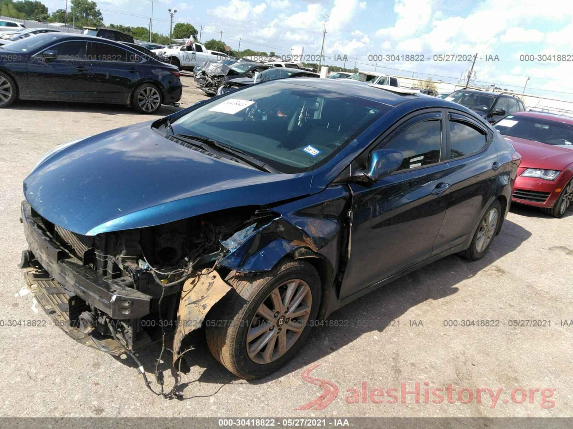 KMHDH4AE5GU543645 2016 HYUNDAI ELANTRA