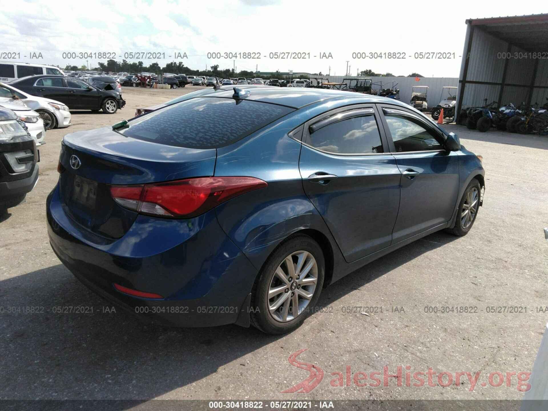 KMHDH4AE5GU543645 2016 HYUNDAI ELANTRA