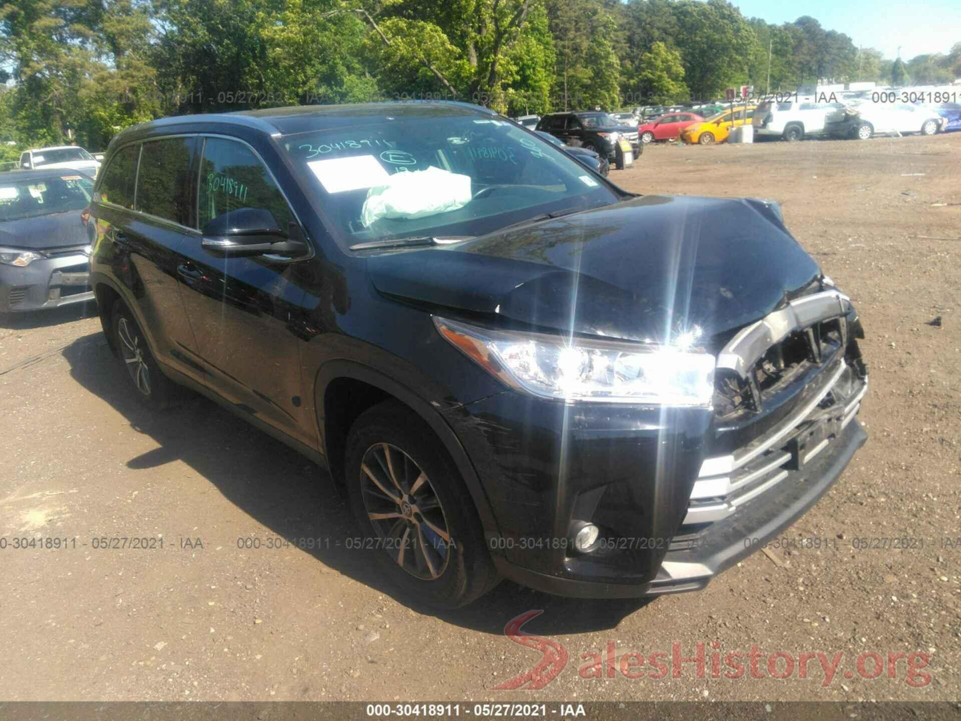 5TDJZRFH5KS585783 2019 TOYOTA HIGHLANDER