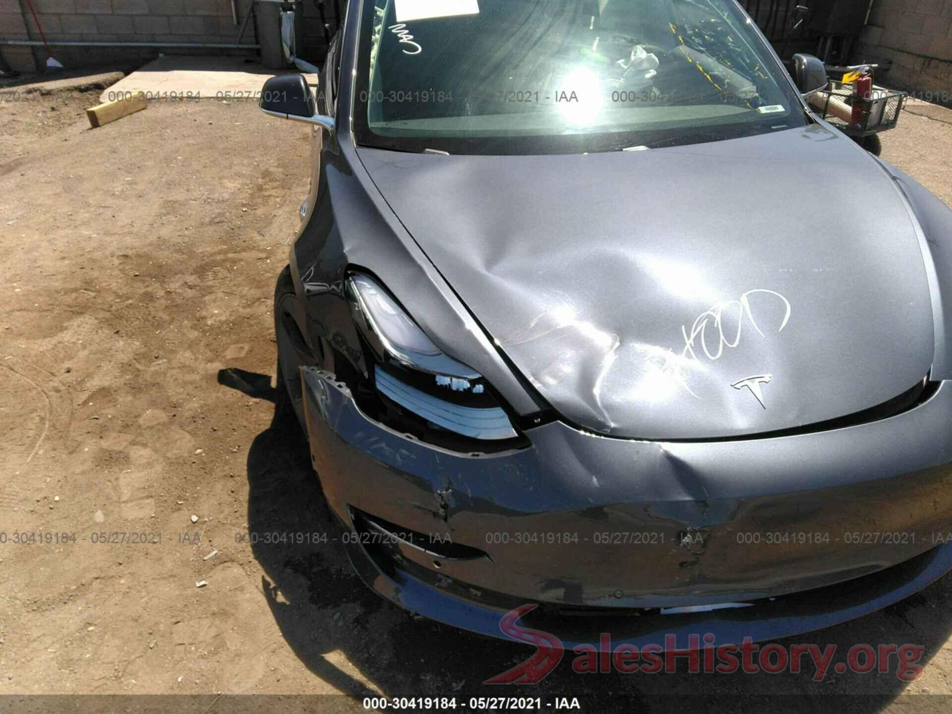 5YJ3E1EB3KF386917 2019 TESLA MODEL 3