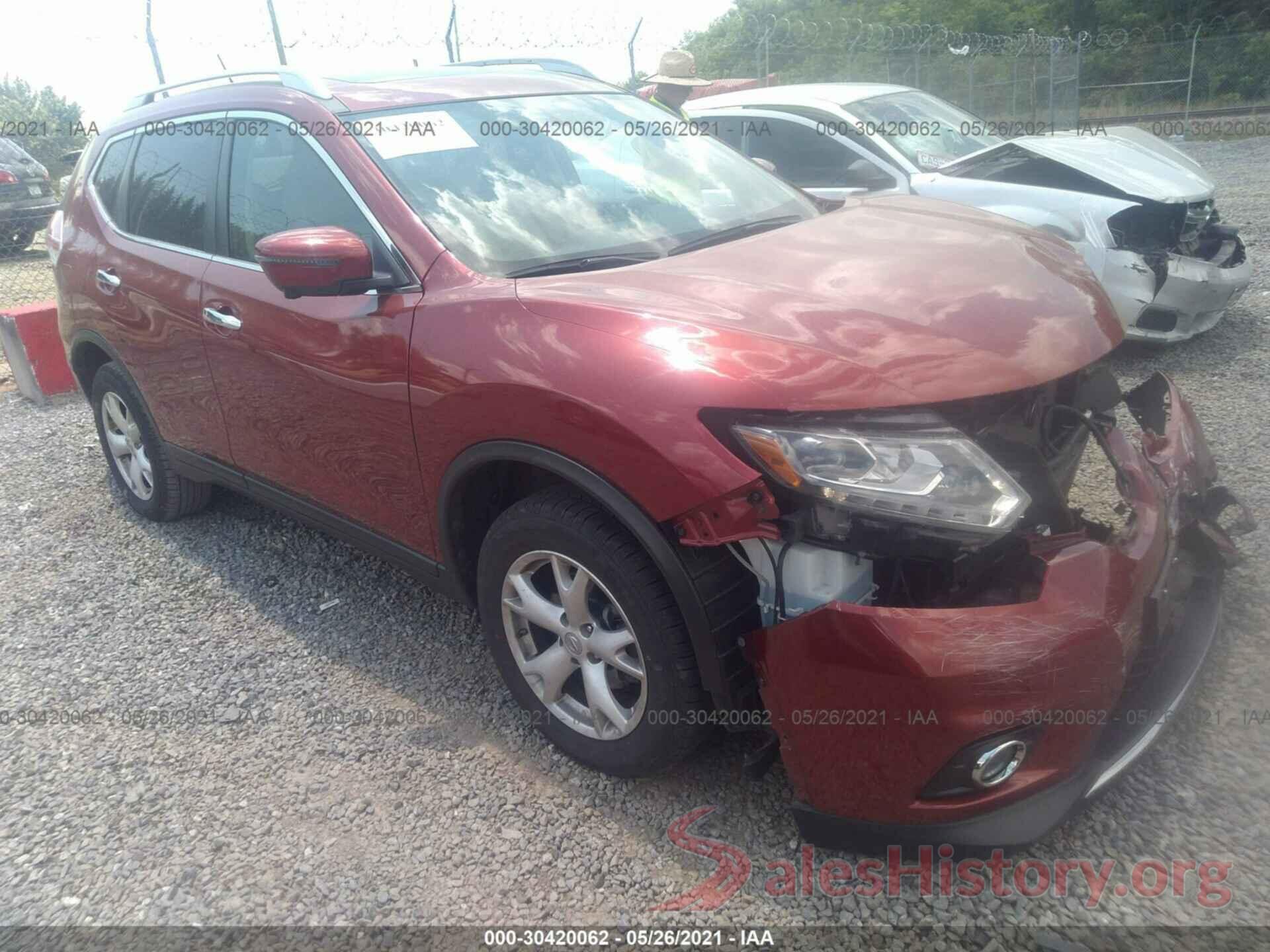 5N1AT2MV5GC847002 2016 NISSAN ROGUE