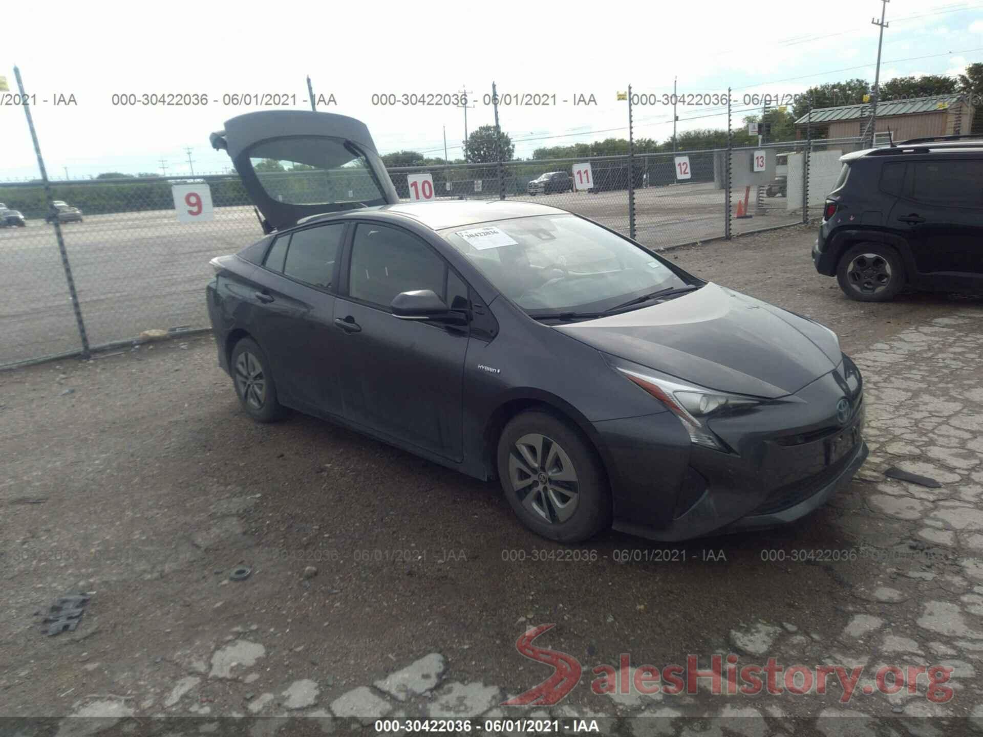 JTDKBRFU6J3081393 2018 TOYOTA PRIUS