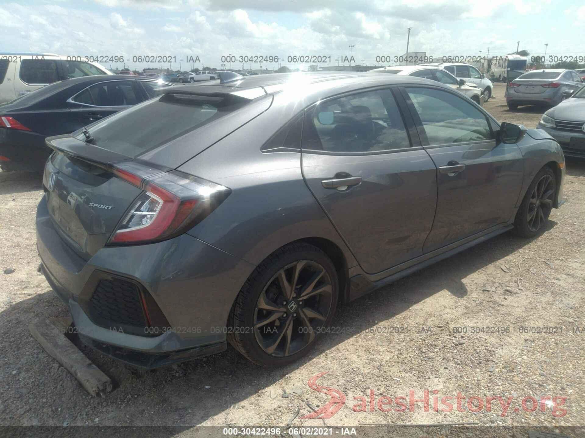 SHHFK7H49HU210290 2017 HONDA CIVIC HATCHBACK