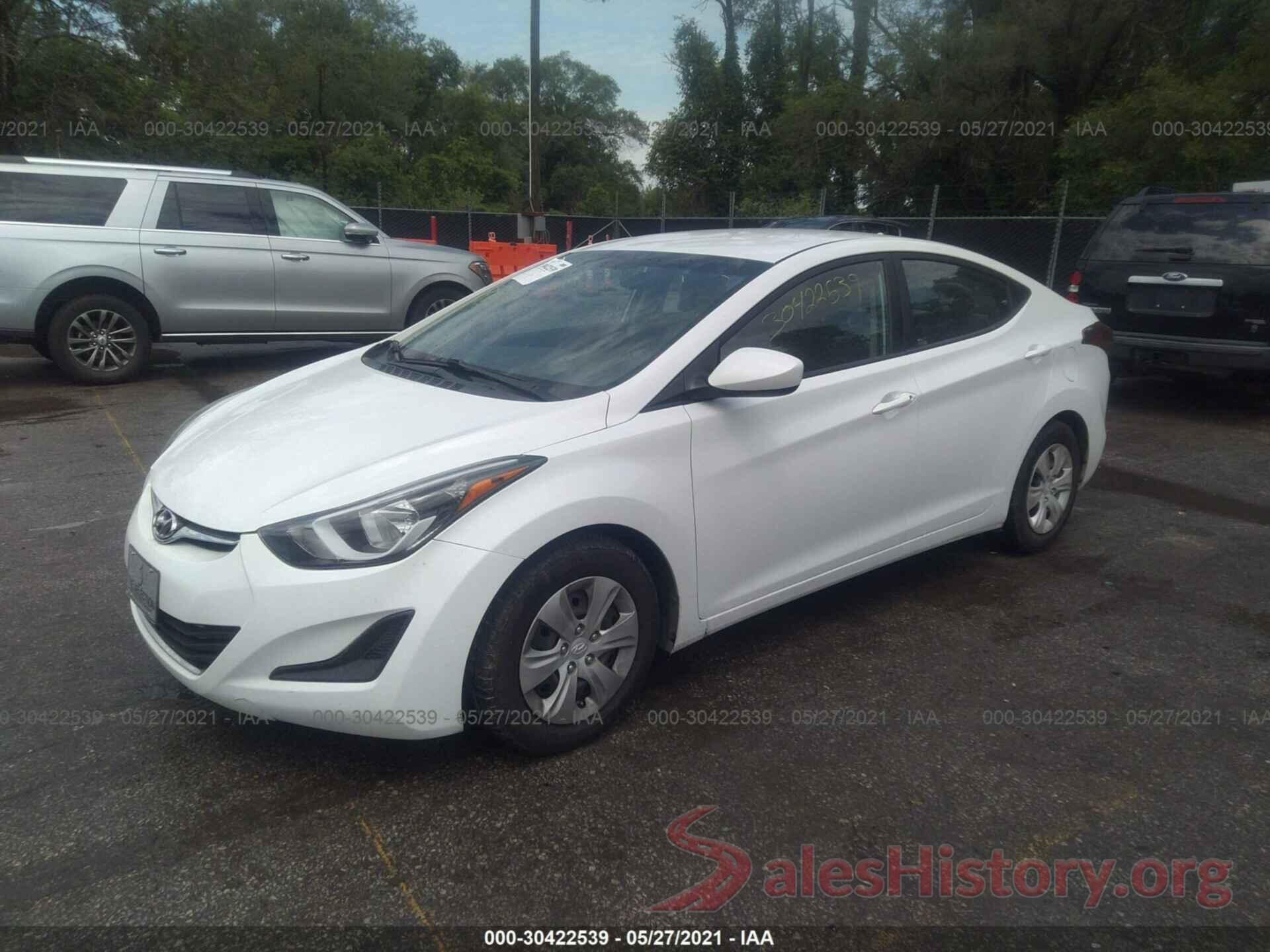 5NPDH4AEXGH789623 2016 HYUNDAI ELANTRA