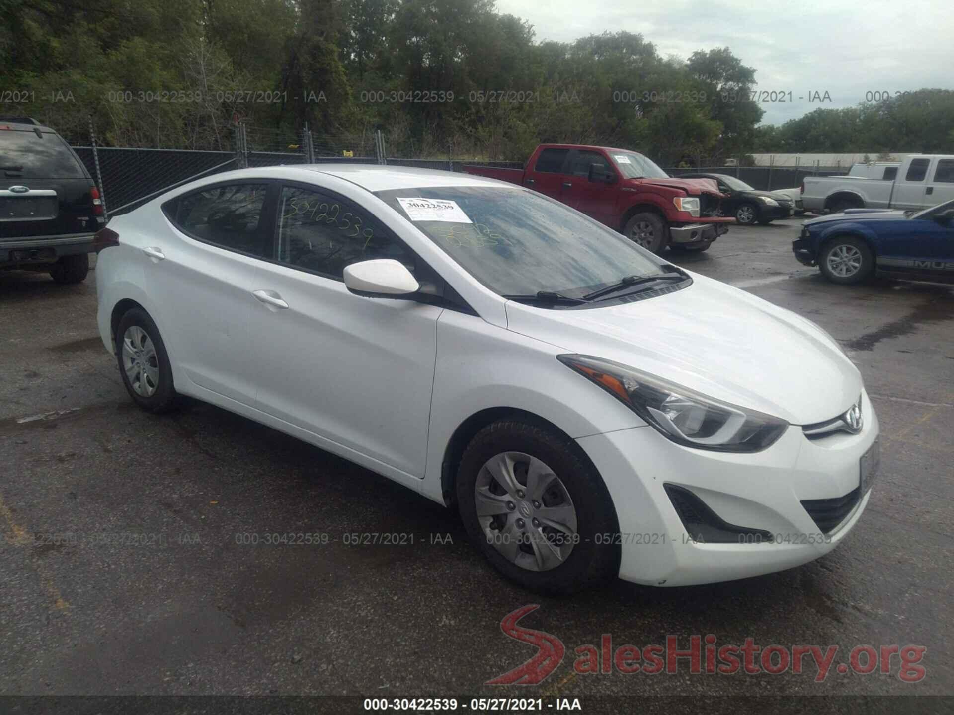 5NPDH4AEXGH789623 2016 HYUNDAI ELANTRA