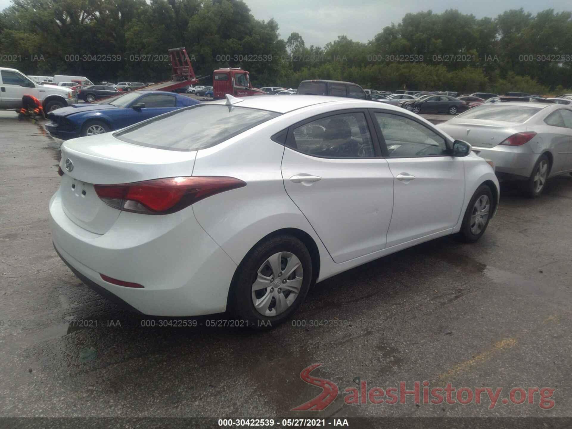 5NPDH4AEXGH789623 2016 HYUNDAI ELANTRA