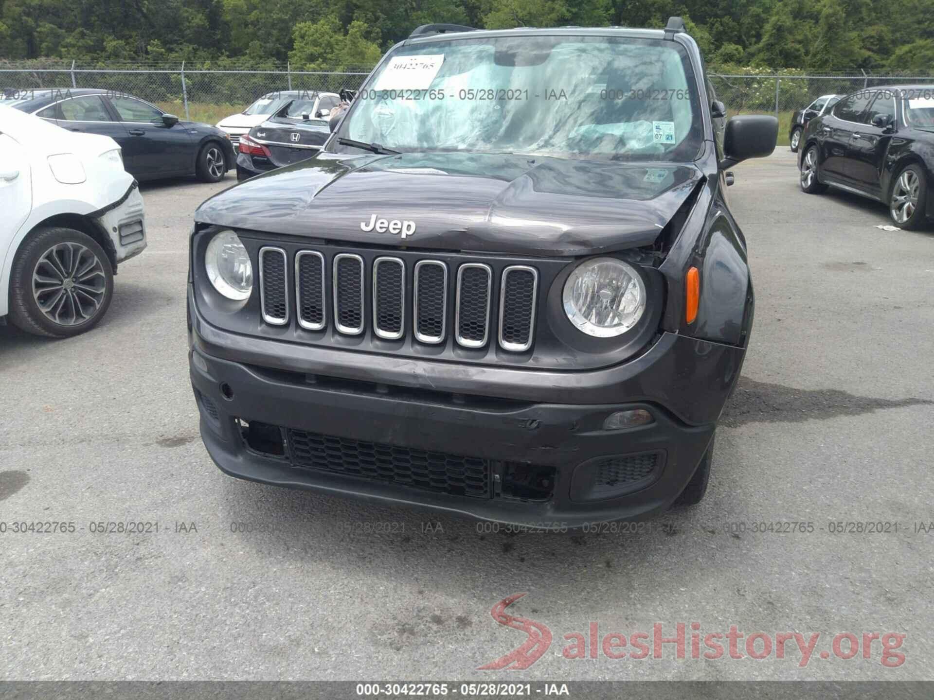 ZACCJAAT7GPE31447 2016 JEEP RENEGADE